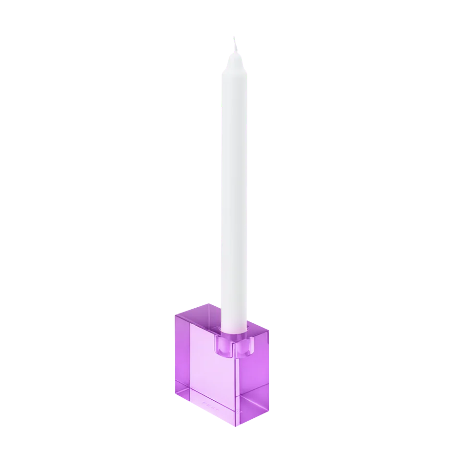 PARKER Purple Candle Holder