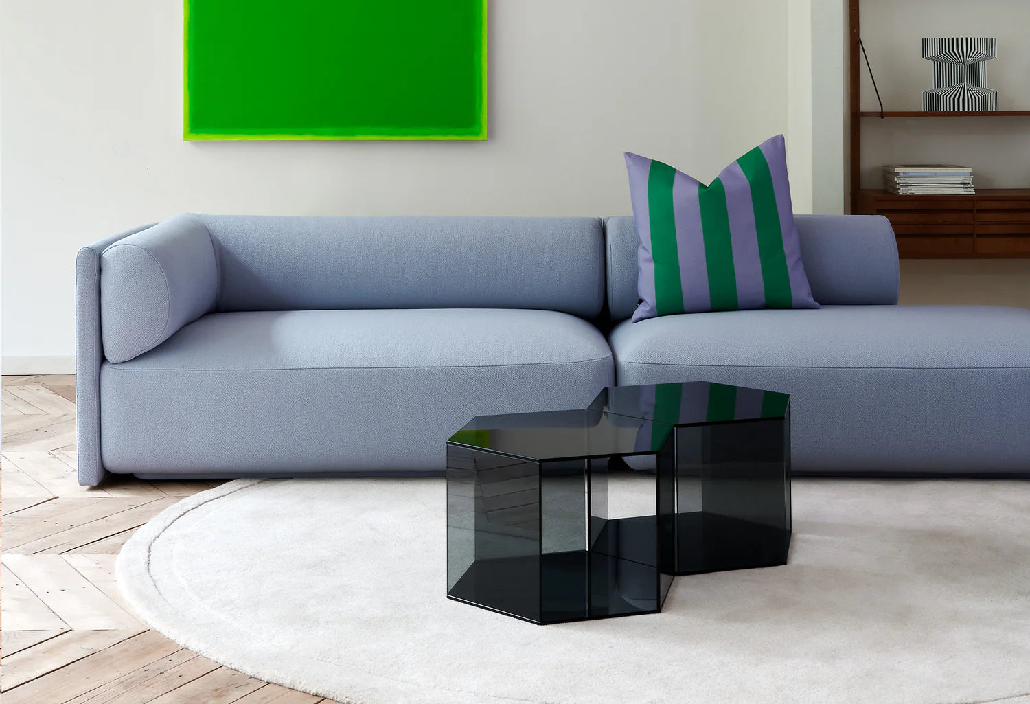 NEO Light Orange Oval Rug