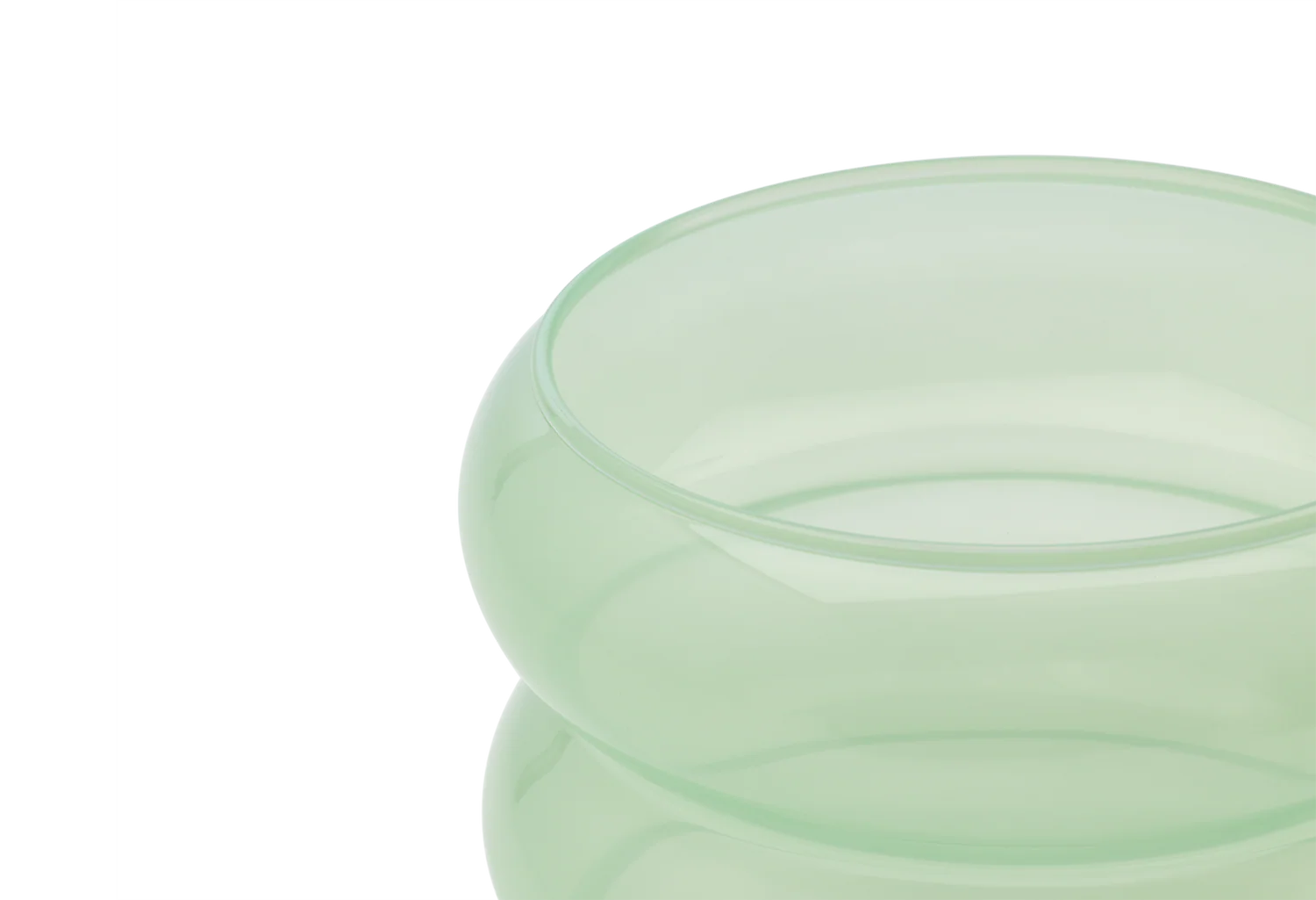 BUBBLE Vase Green Glass