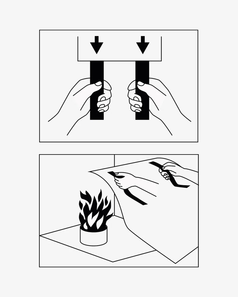 Koc gaśniczy FIRE BLANKET wiśniowy