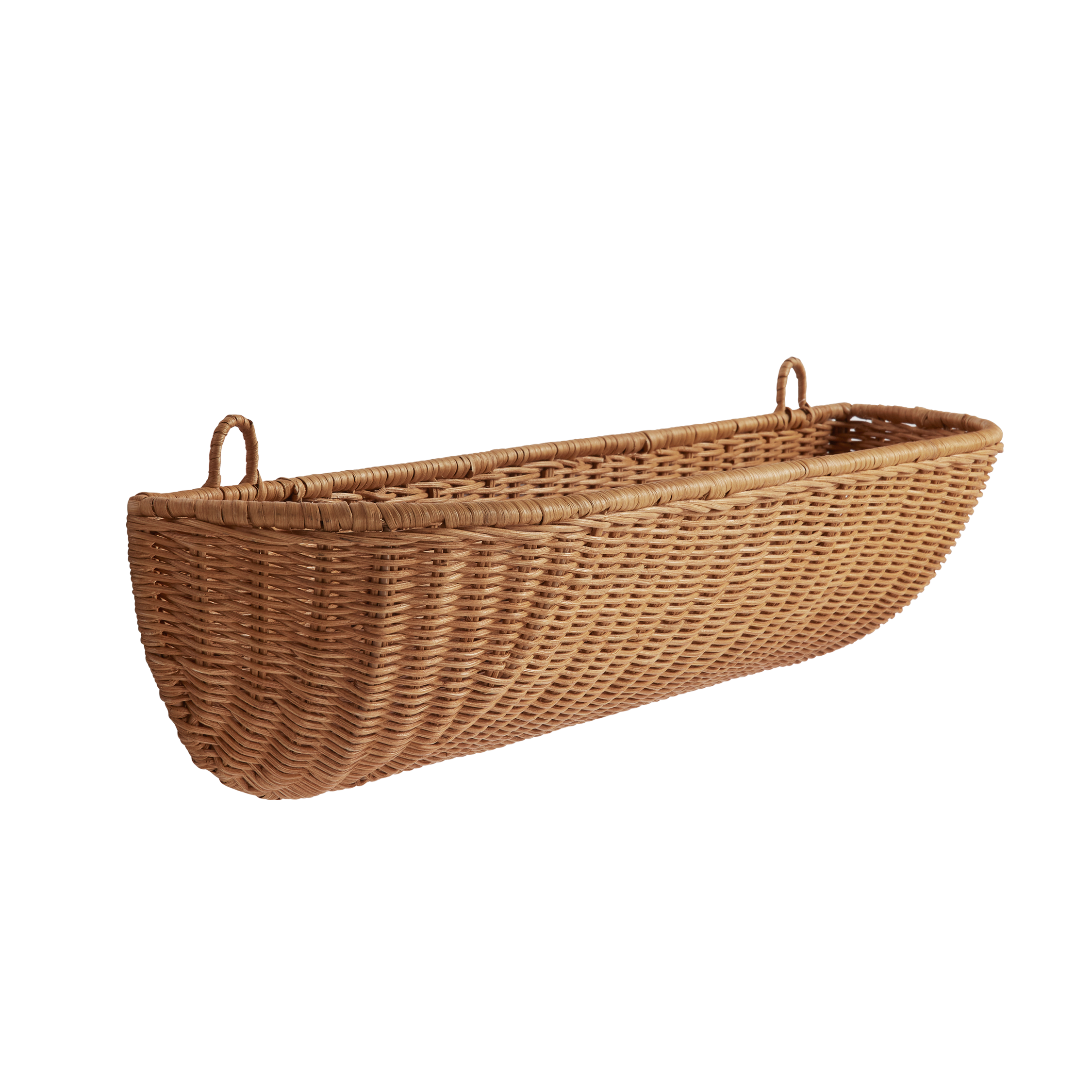 Braided Wall Pocket Rattan Basket