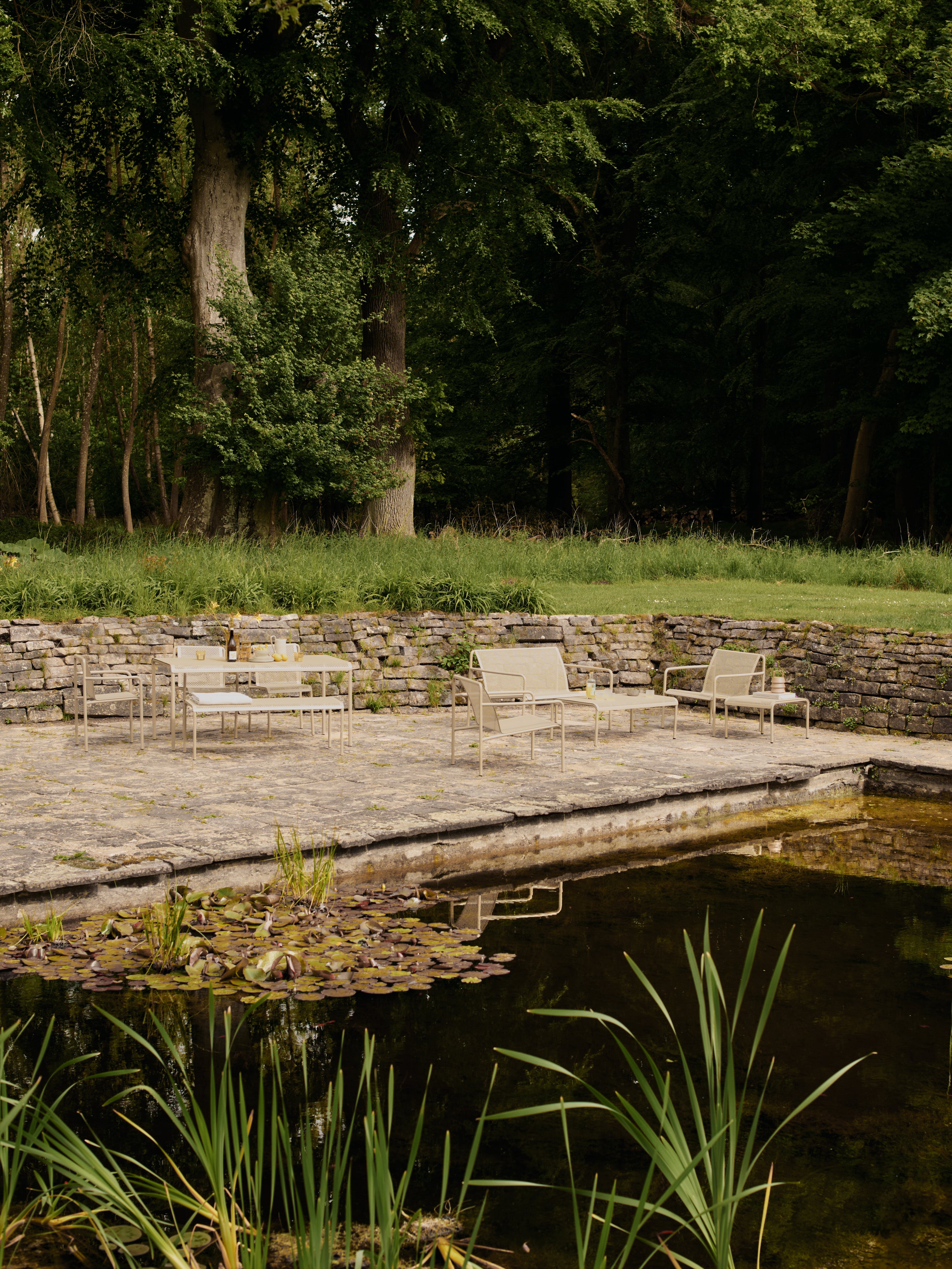 Garten-Sofa 2-sitzig DAPPLE beige