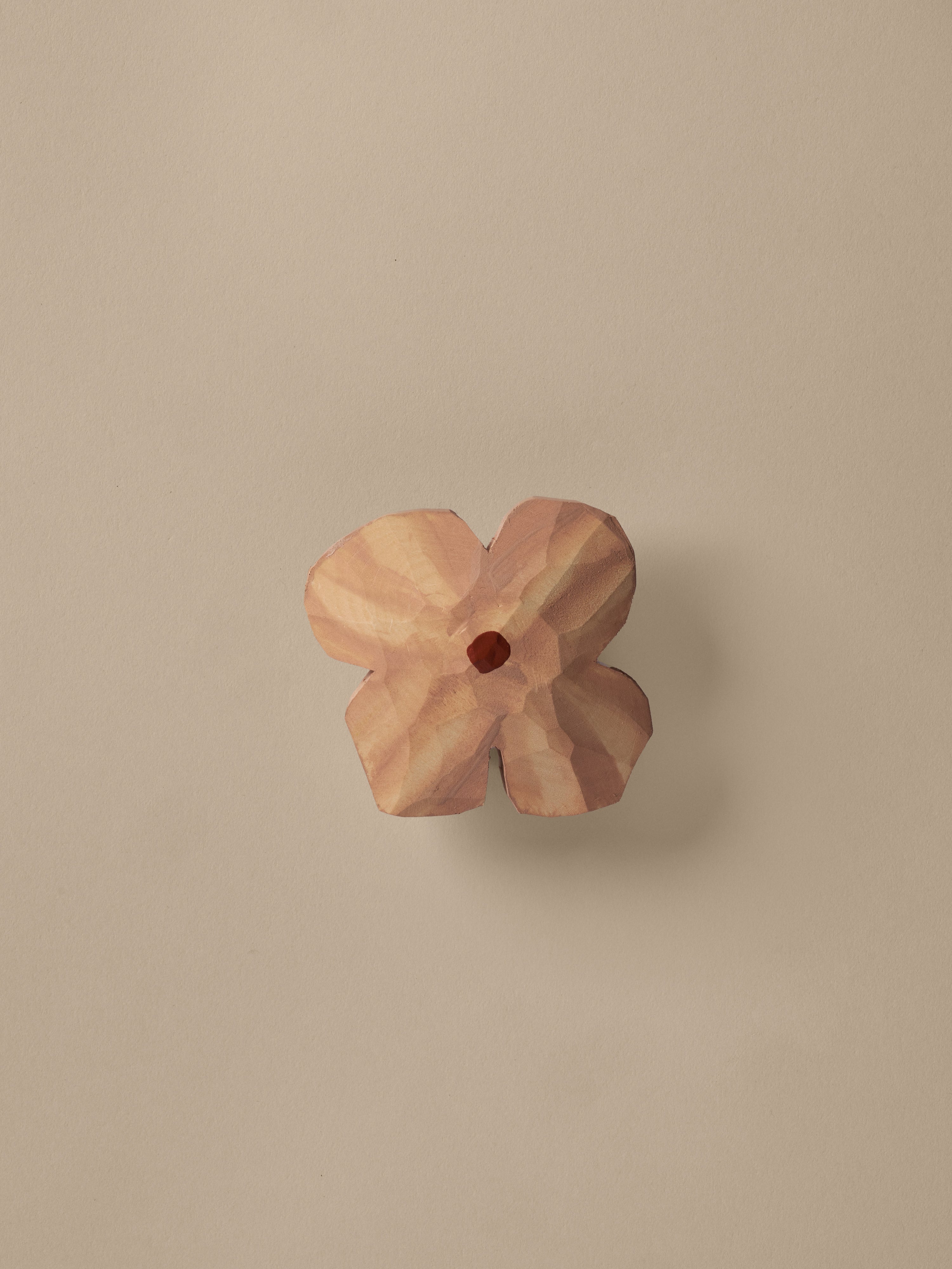 POESIE pink coat rack with red