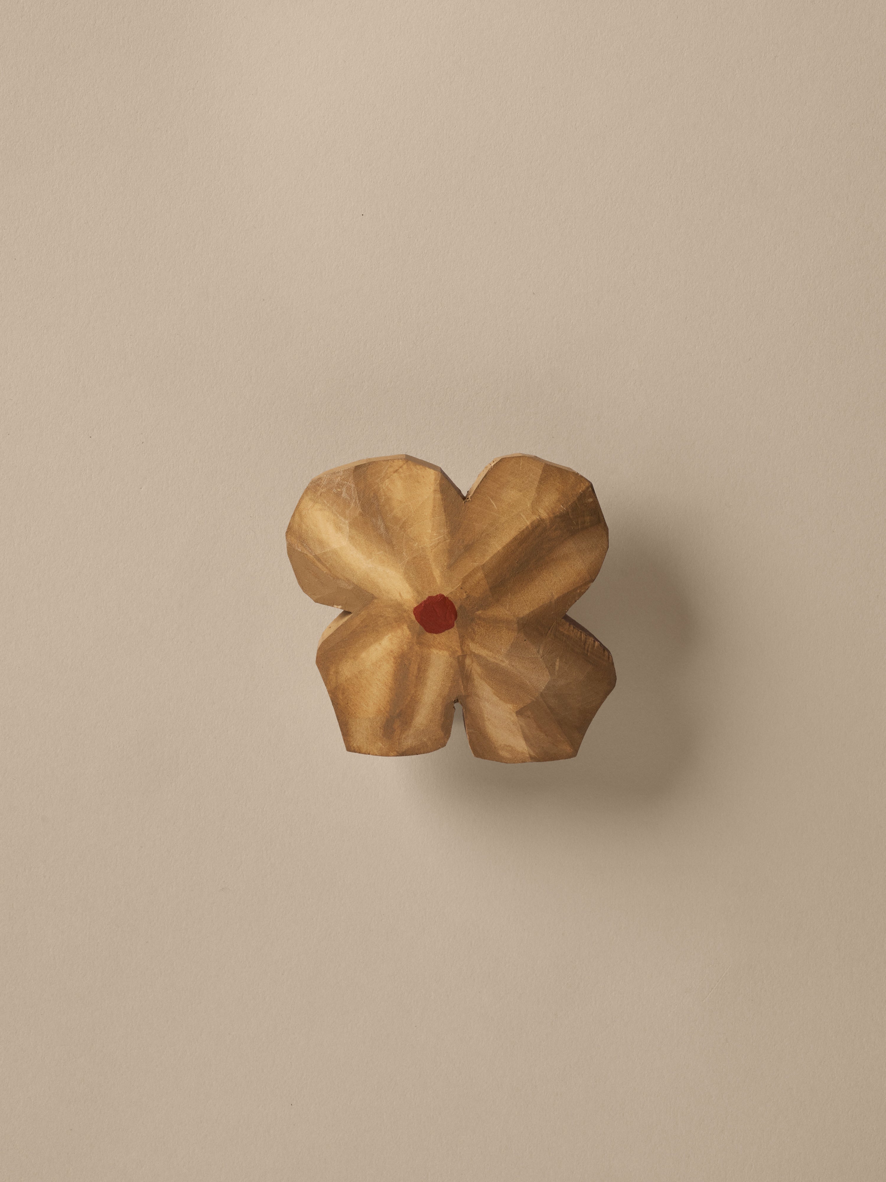 Poesie Kleiderständer beige mit Rot
