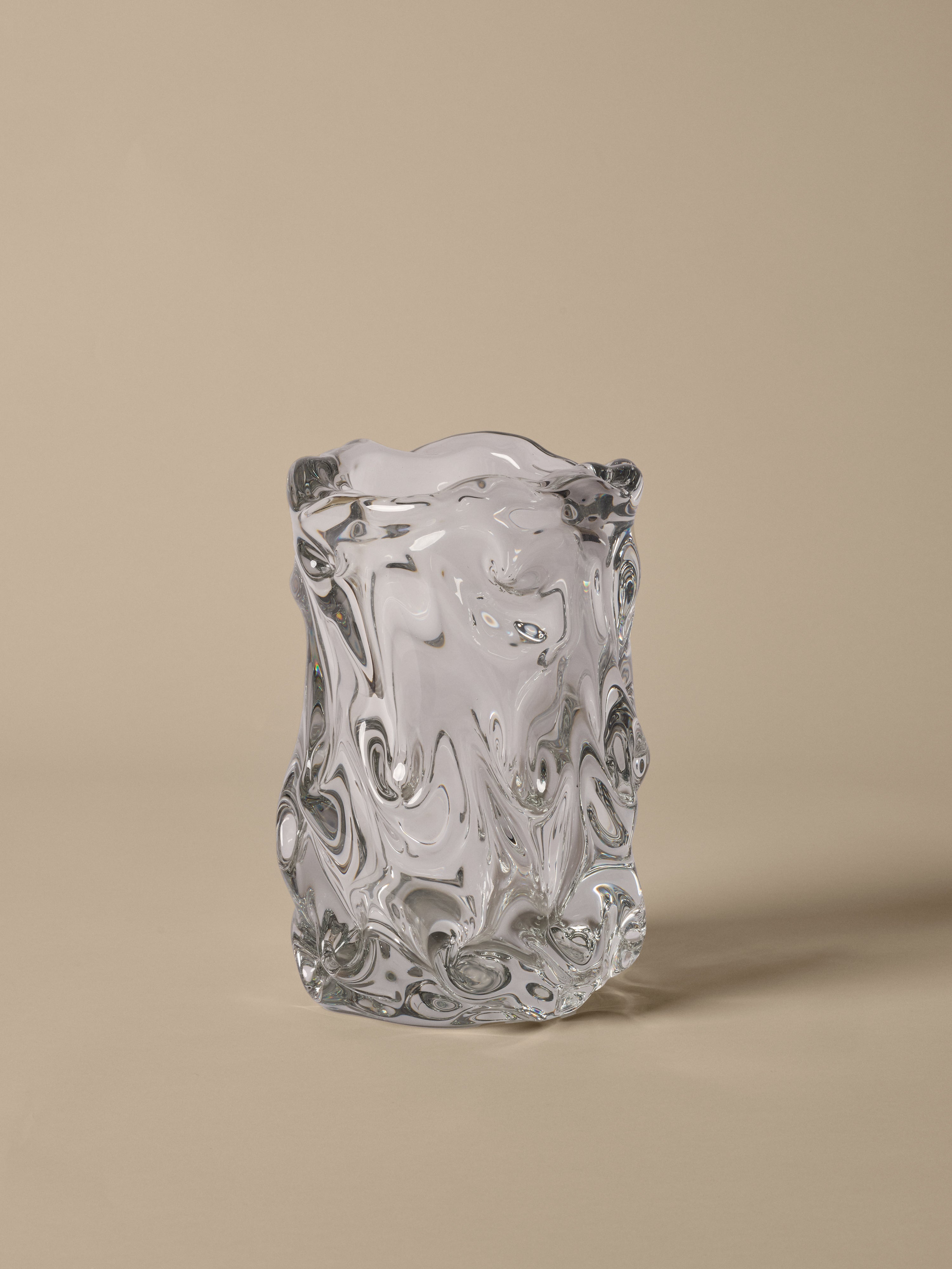 VIRELLE vase blown glass