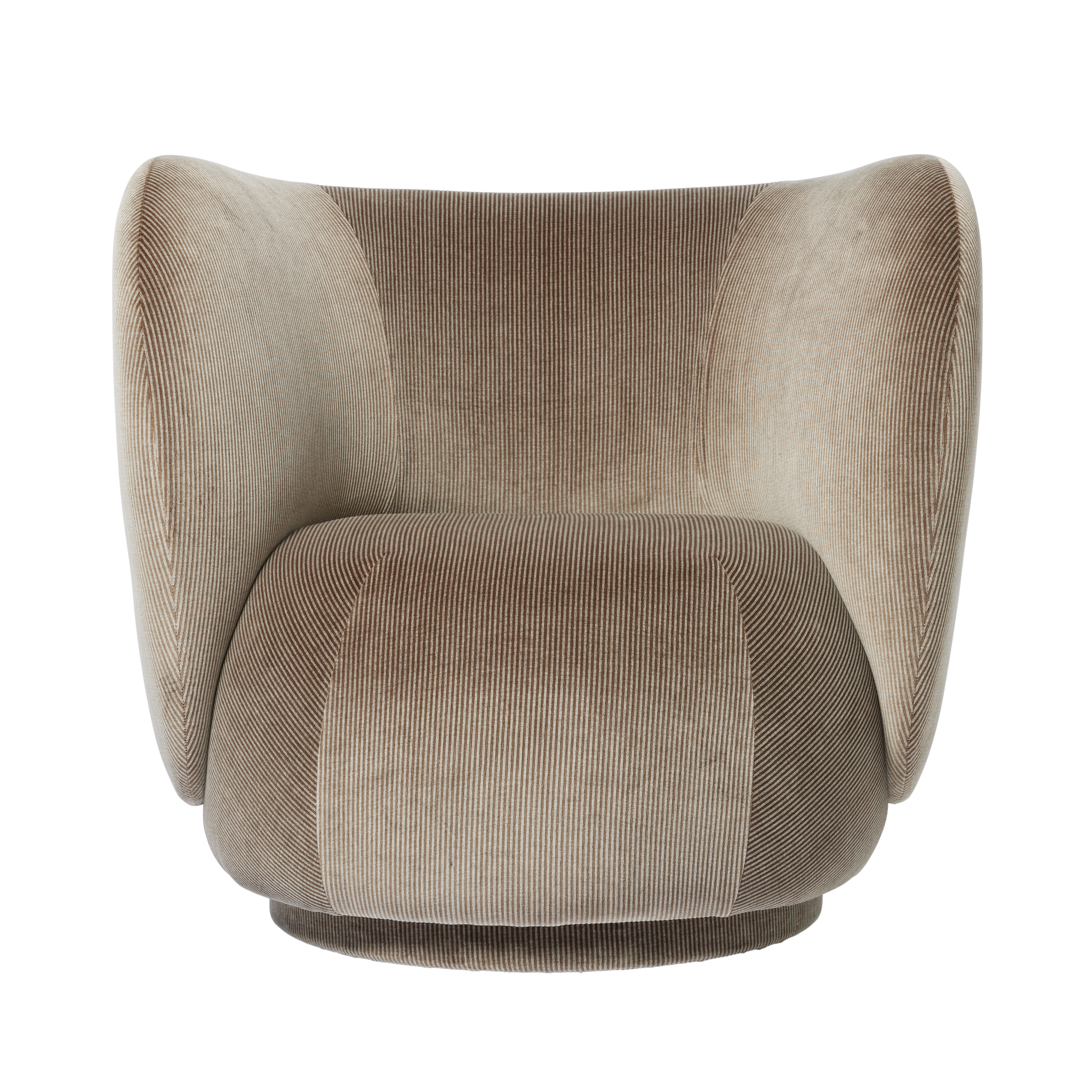 RICO LOUNGE Armchair Devoré Velvet flint gray