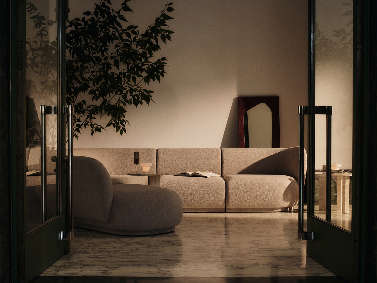 Lustro FOLIA czerwony, marka ferm LIVING
