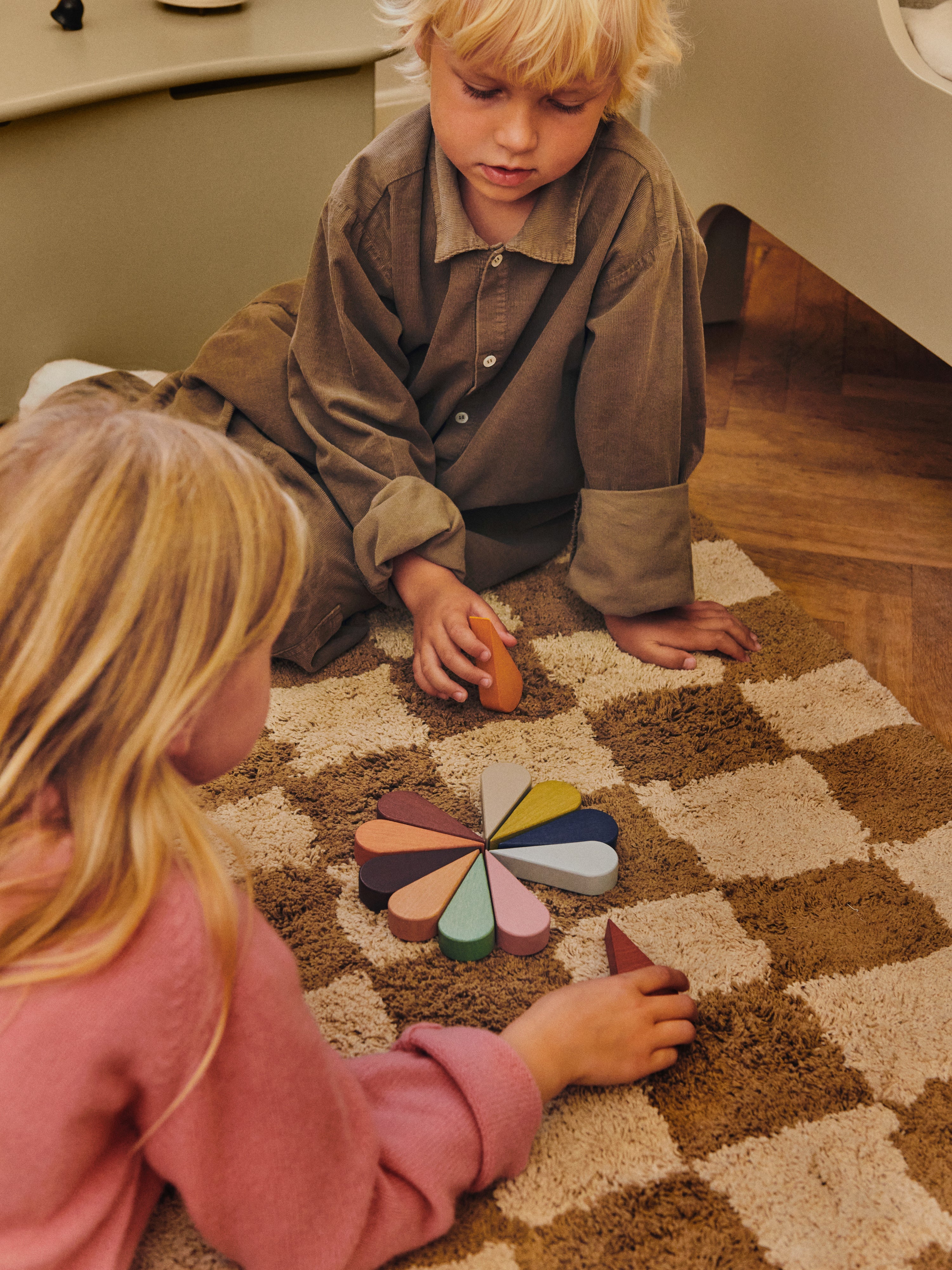 Klocki dla dzieci PETAL wielokolorowy