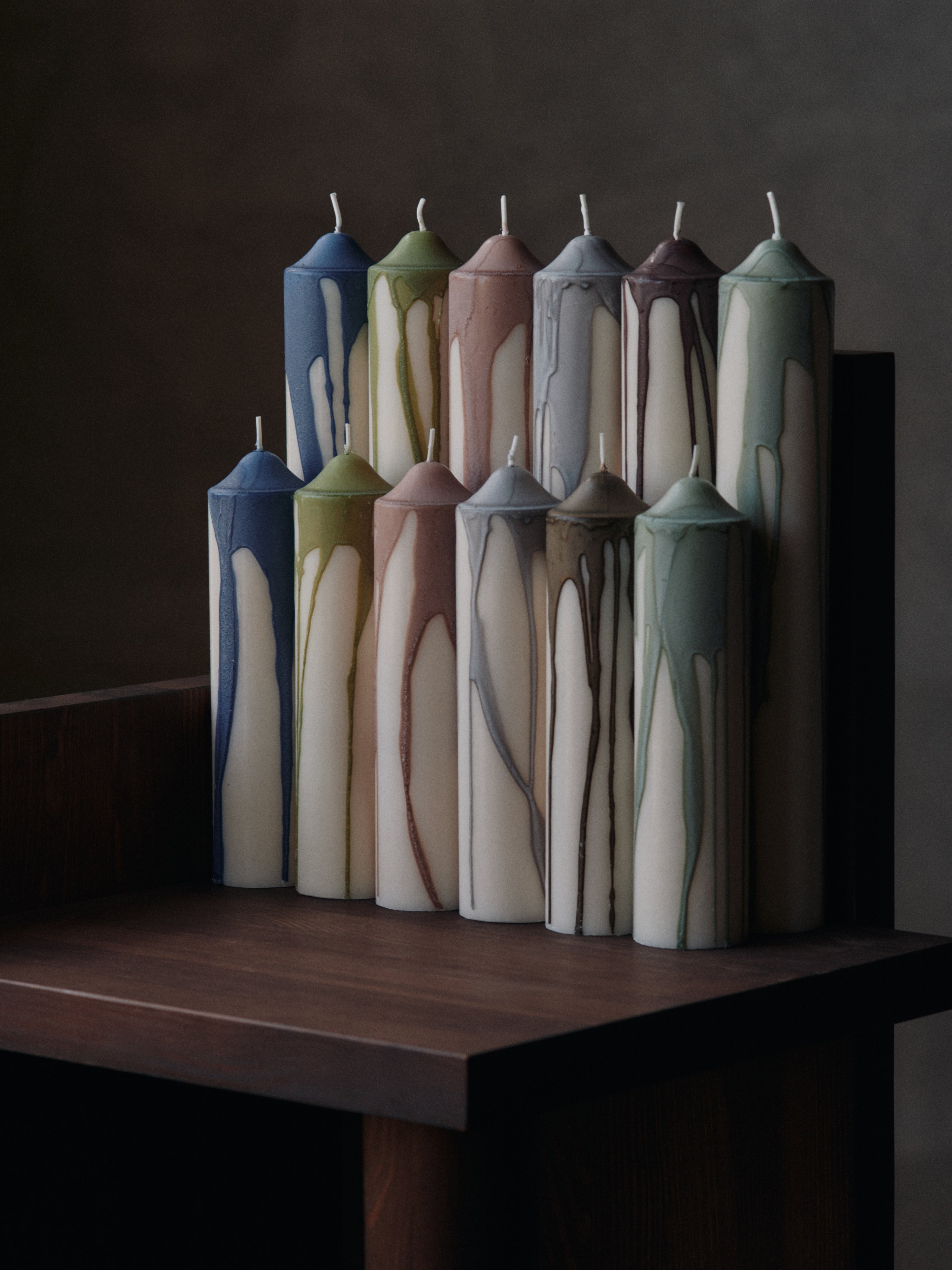 DRYP Candle Beige with Blue