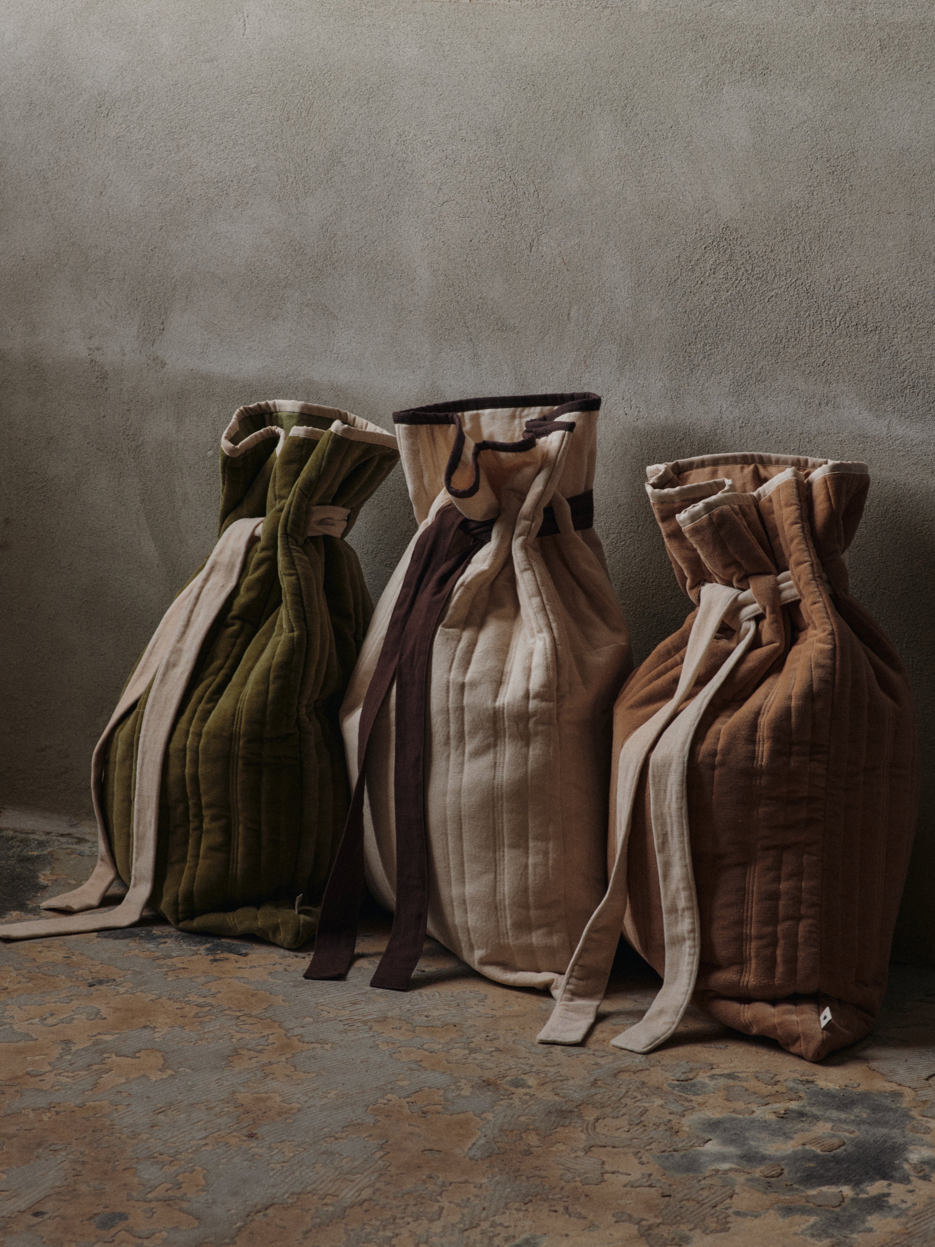 Geschenkesack VARI QUILTED SACK beige mit braun