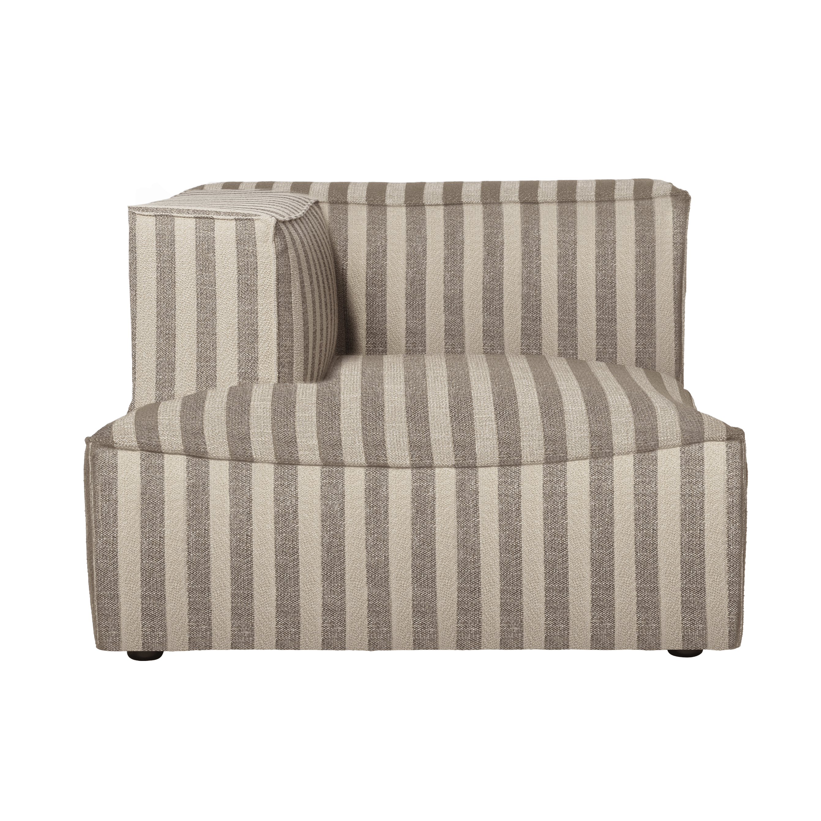 Szezlong lewostronny CATENA Louisiana piaskowy ze złamanym białym