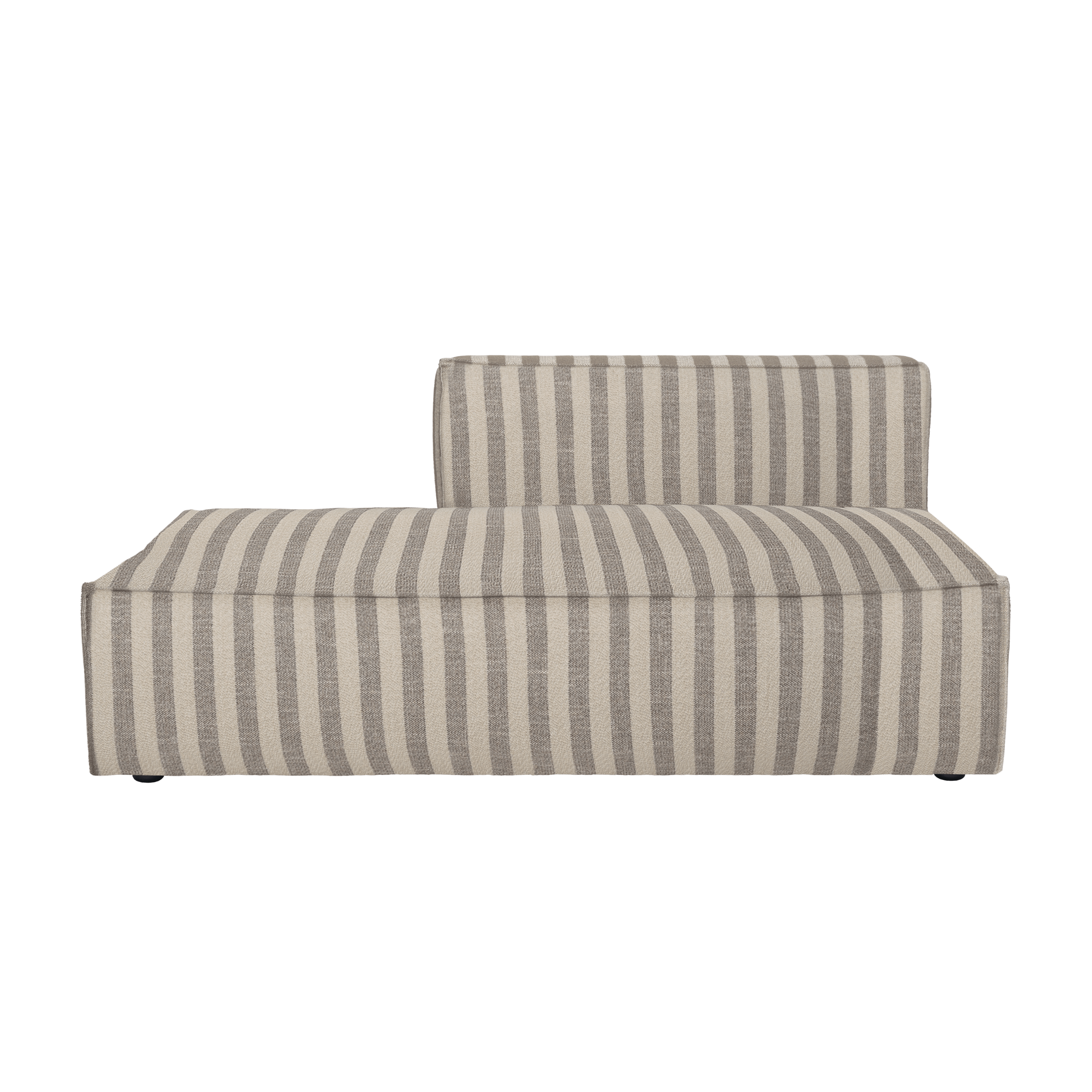 Sofa modułowa CATENA Louisiana - element końcowy otwarty lewostronny piaskowy ze złamanym białym – ferm LIVING