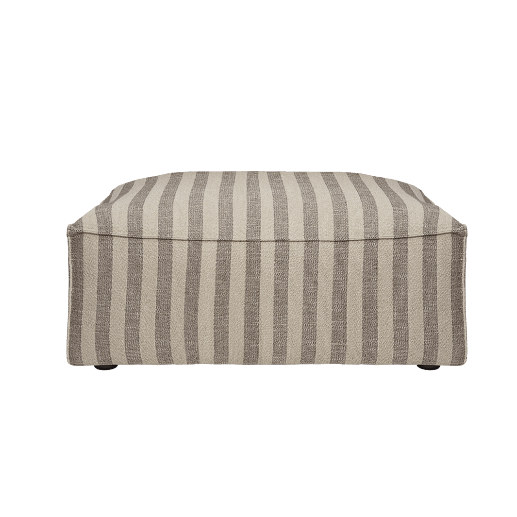 Puf CATENA Louisiana piaskowy ze złamanym białym