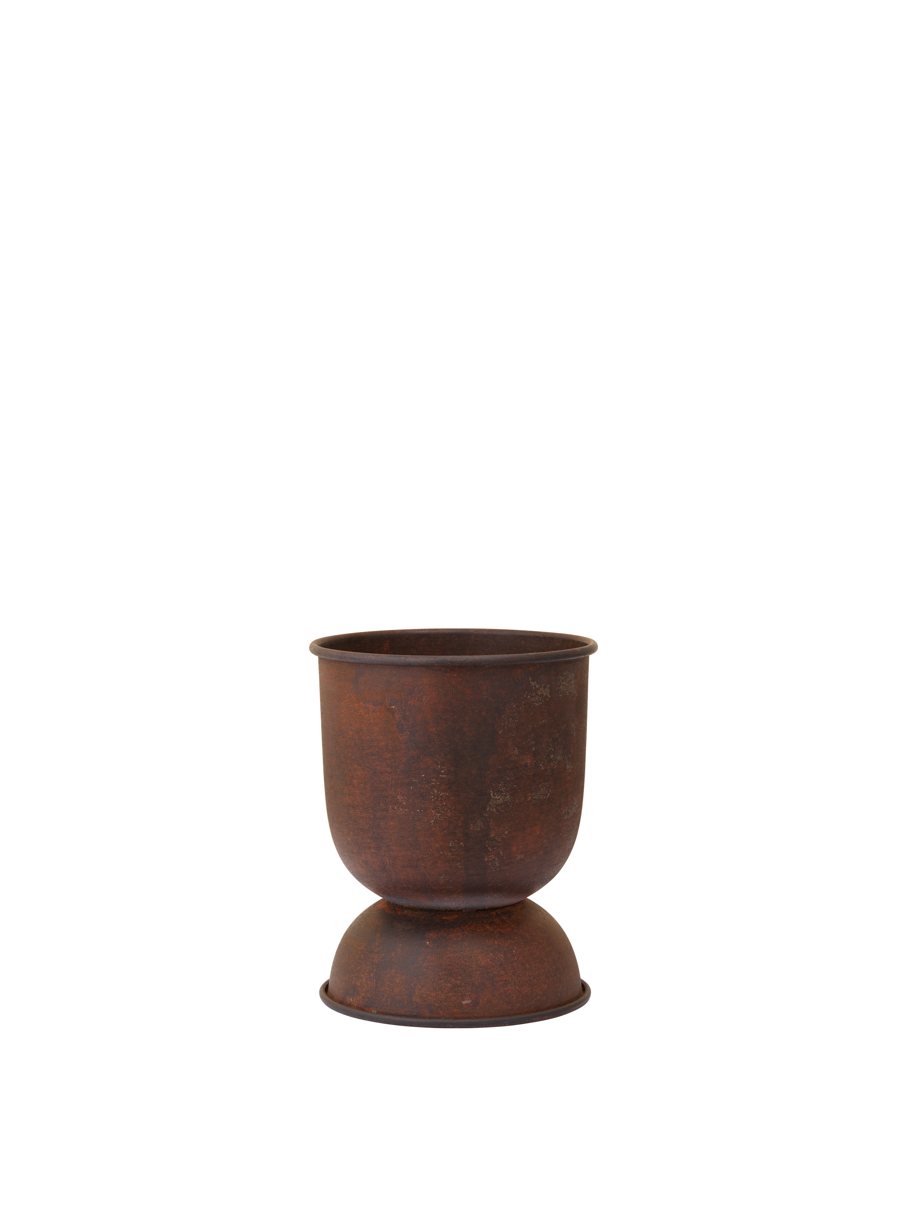 Hourglass Planter Rusty Brown