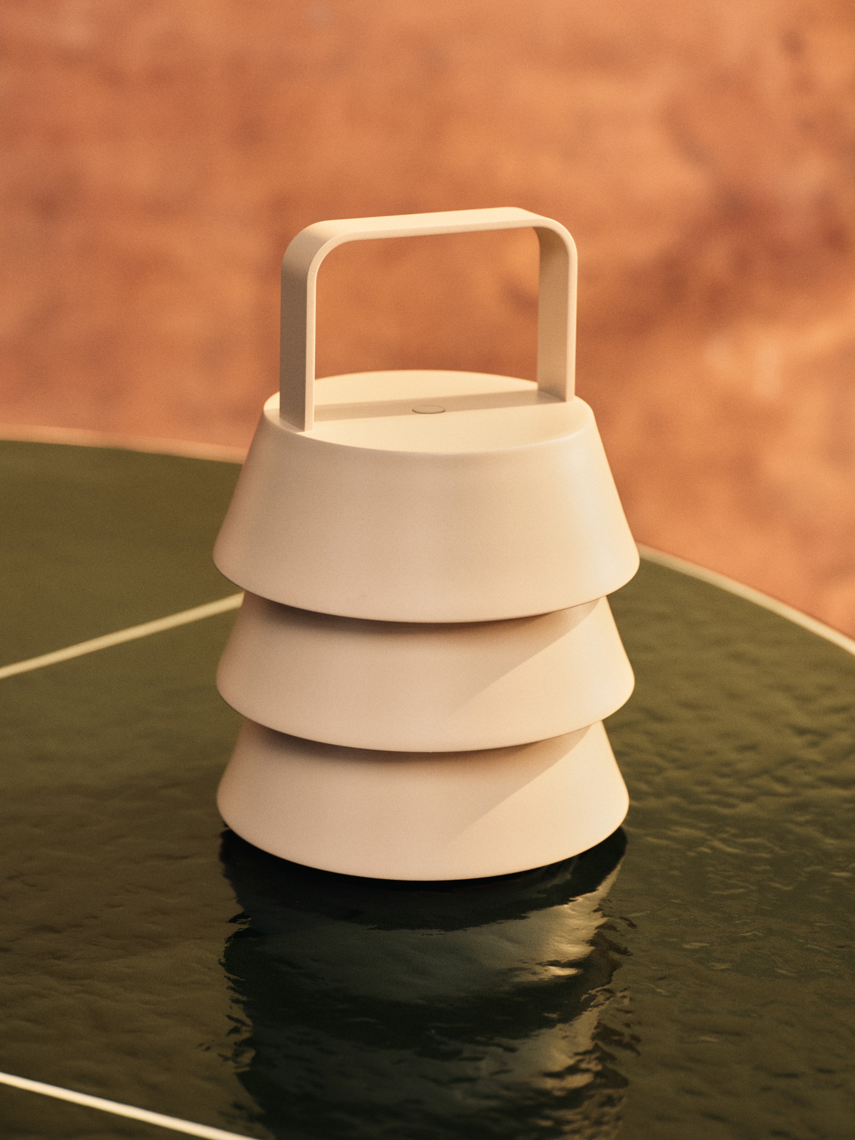 Lampa przenośna LUVER beżowy