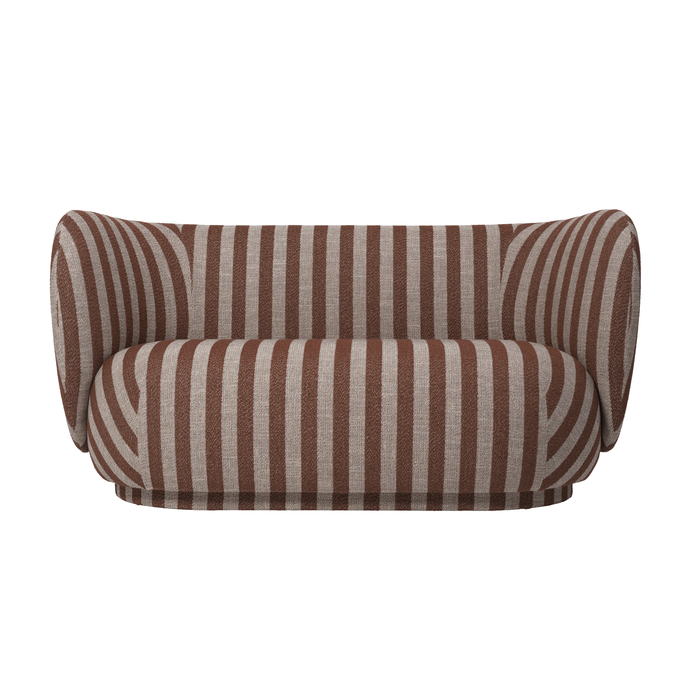 Sofa 2-osobowa RICO Louisiana czekoladowy z piaskowym