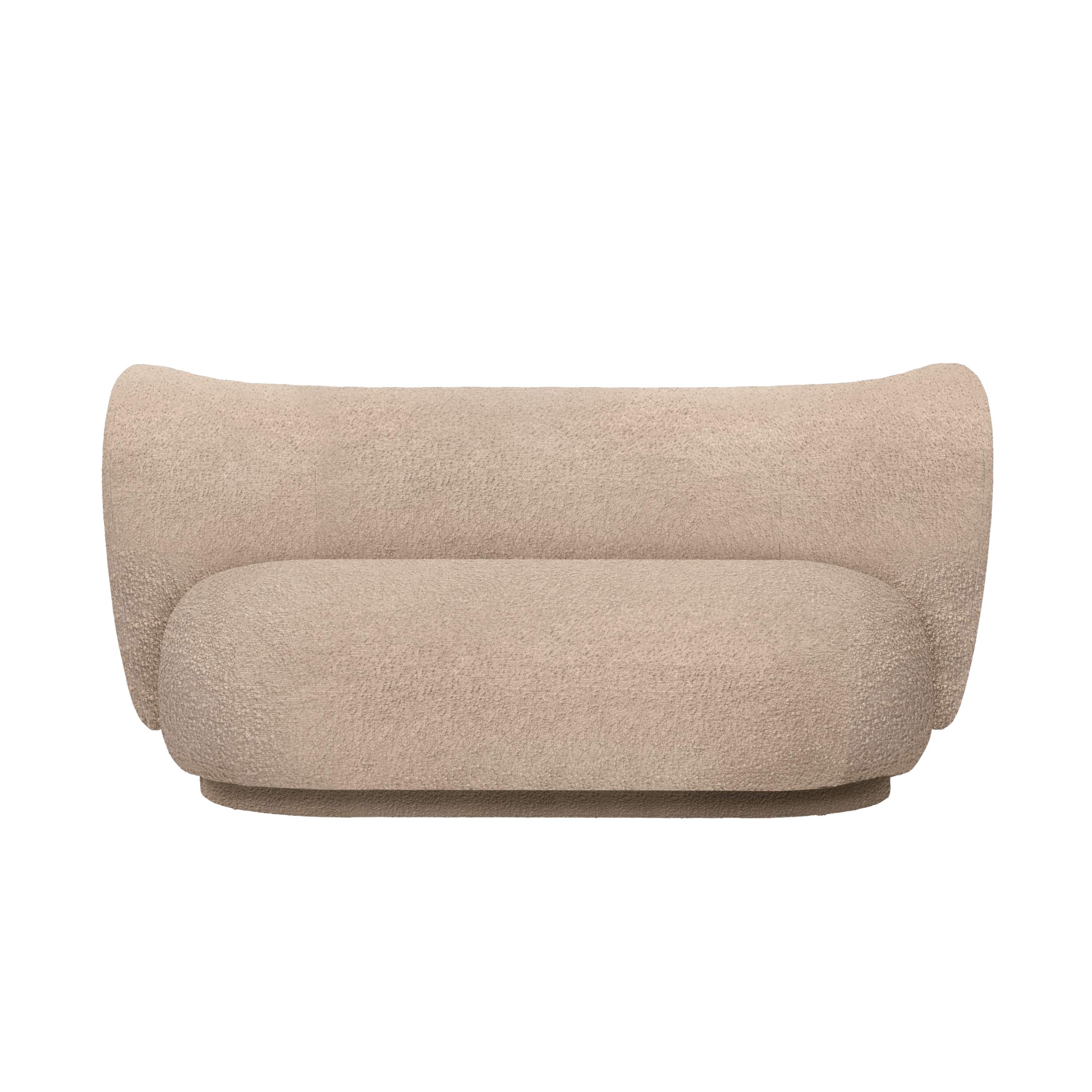 Sofa 2-osobowa RICO beżowy bouclé