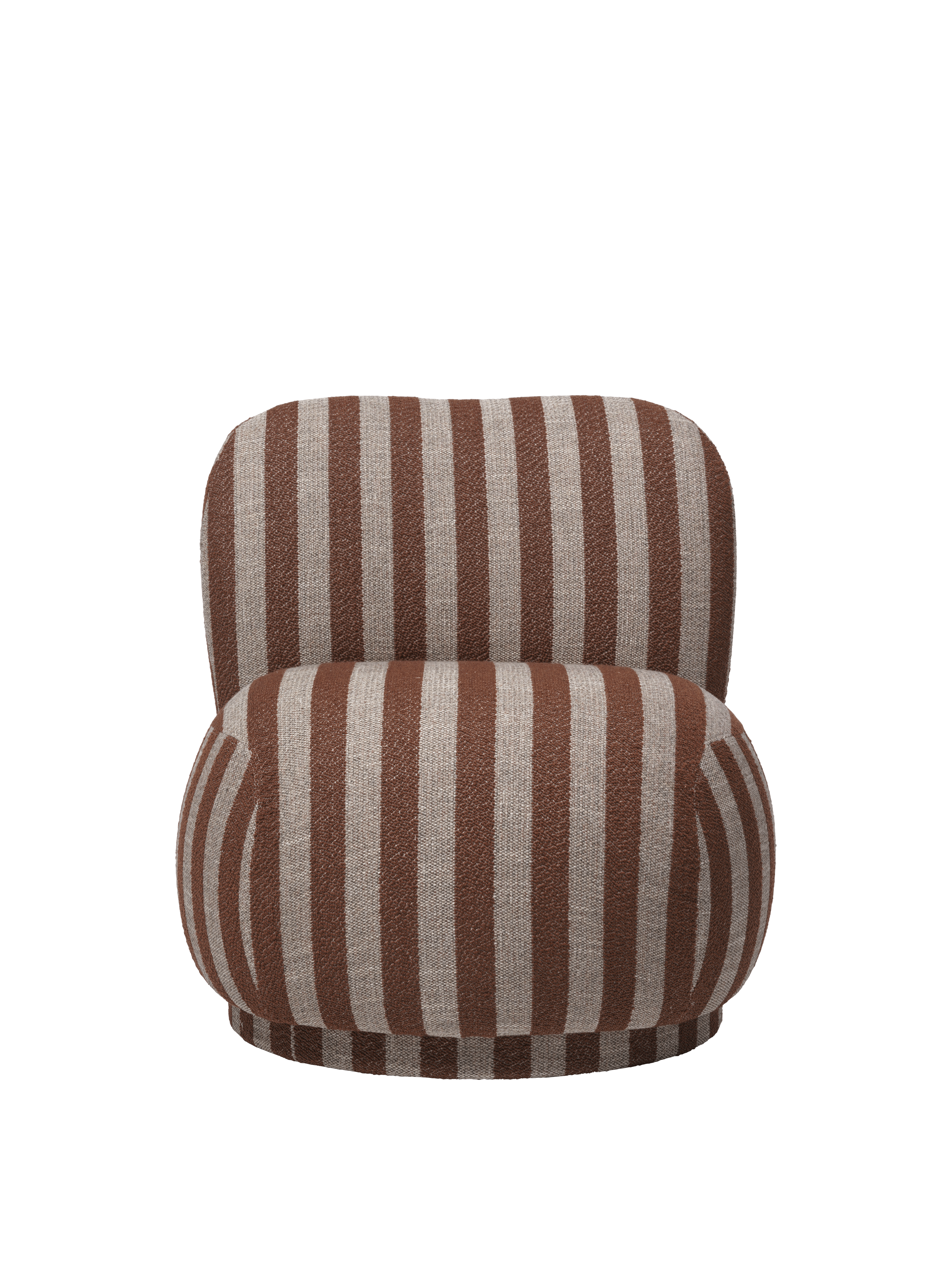 RICO PICCOLO LOUNGE Chocolate Swivel Armchair with Sand