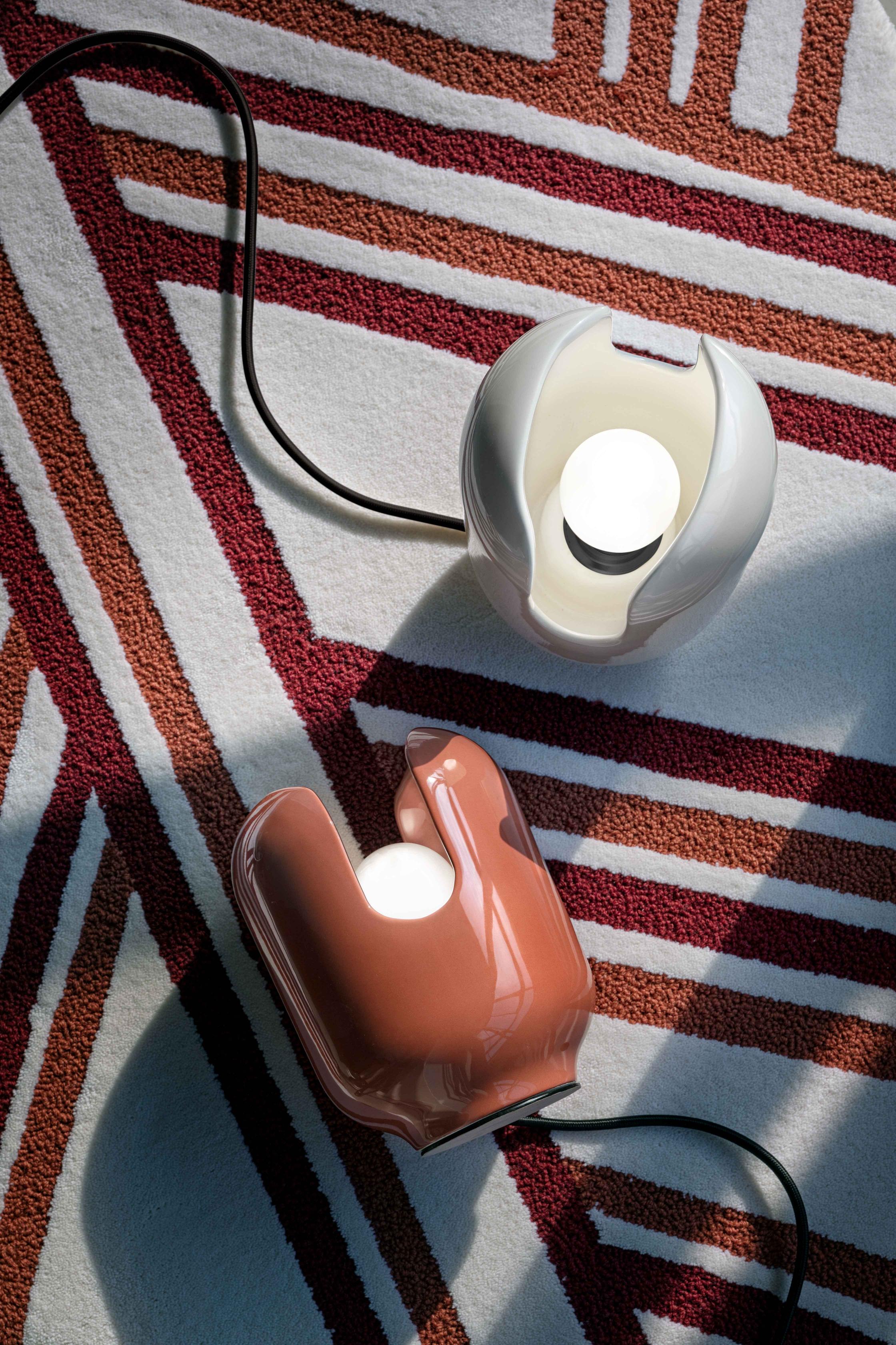Keramik-Tischlampe BATUCADA beige