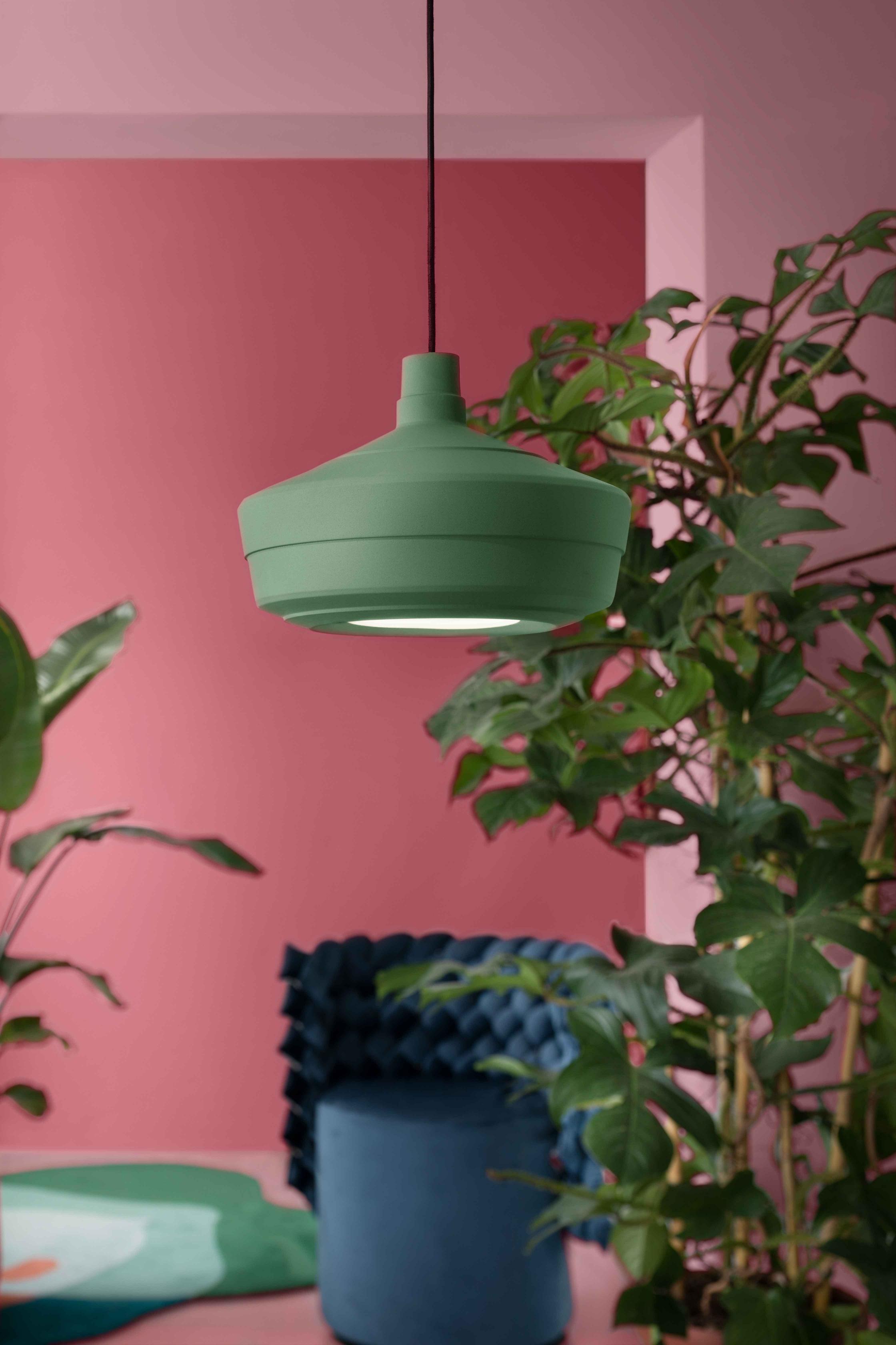 Lampa wisząca ceramiczna CHURUATA szałwiowy