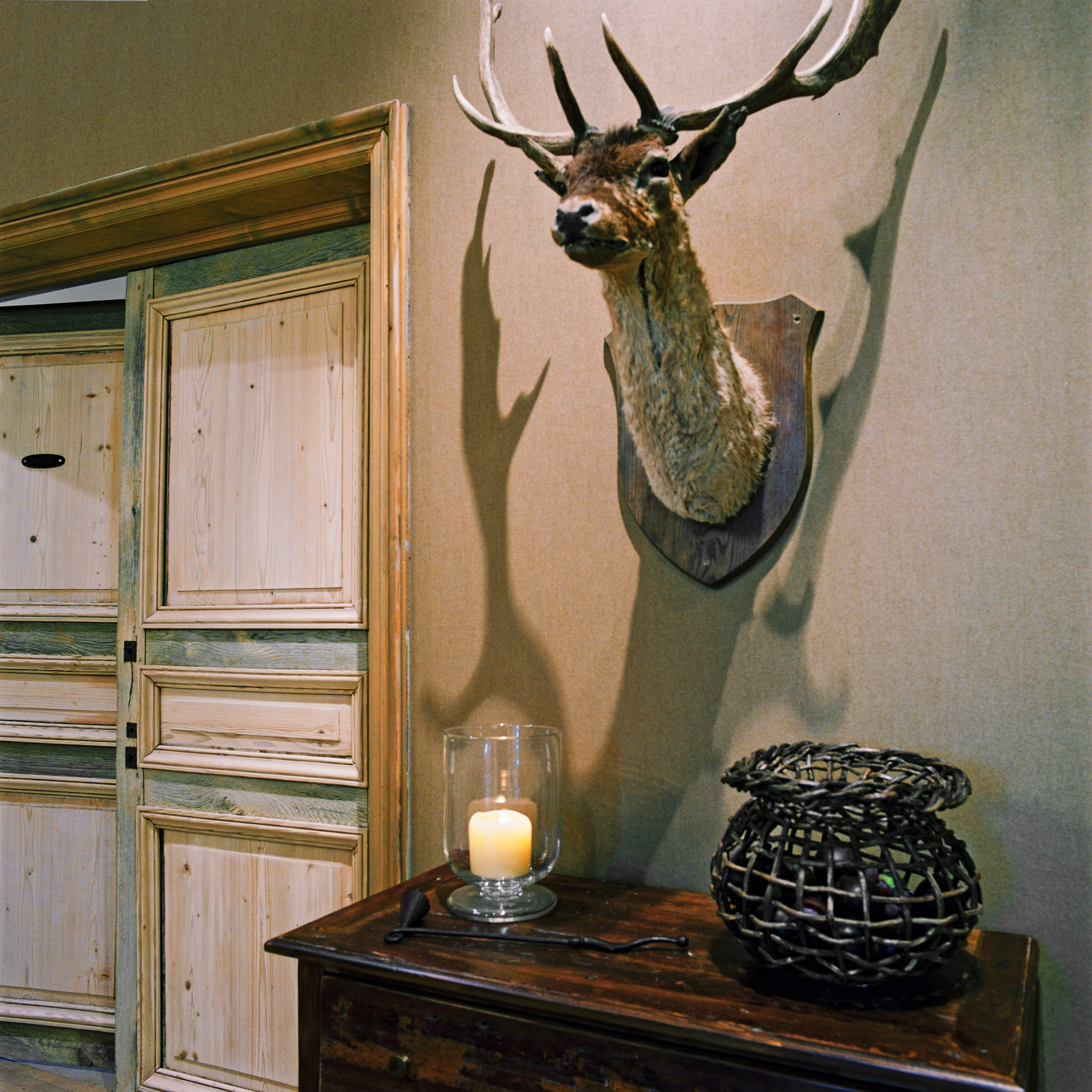 Strukturtapete, die Leinwand imitiert, LIN taupe