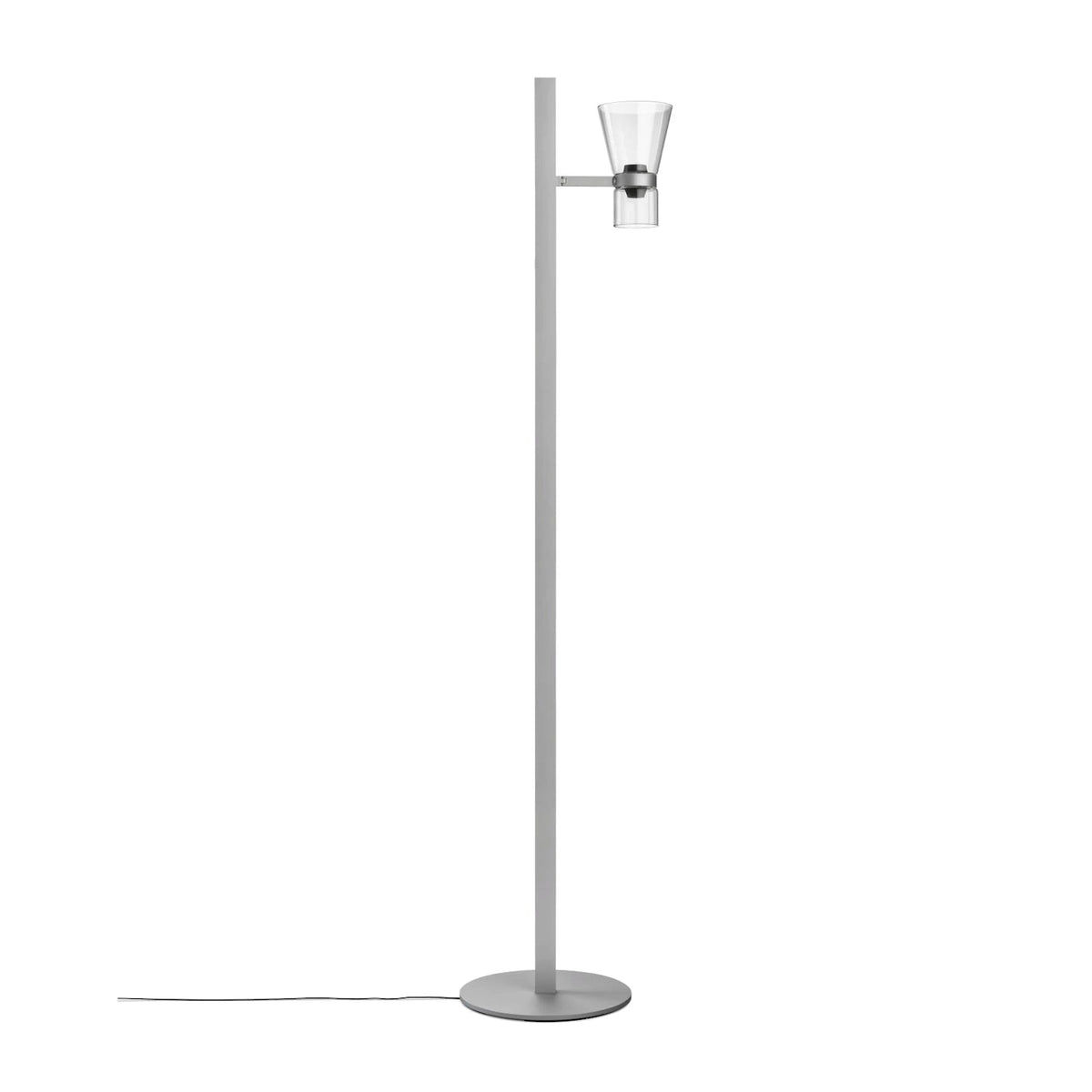 Lampa podłogowa NOCTURNE F1 CONE srebrny