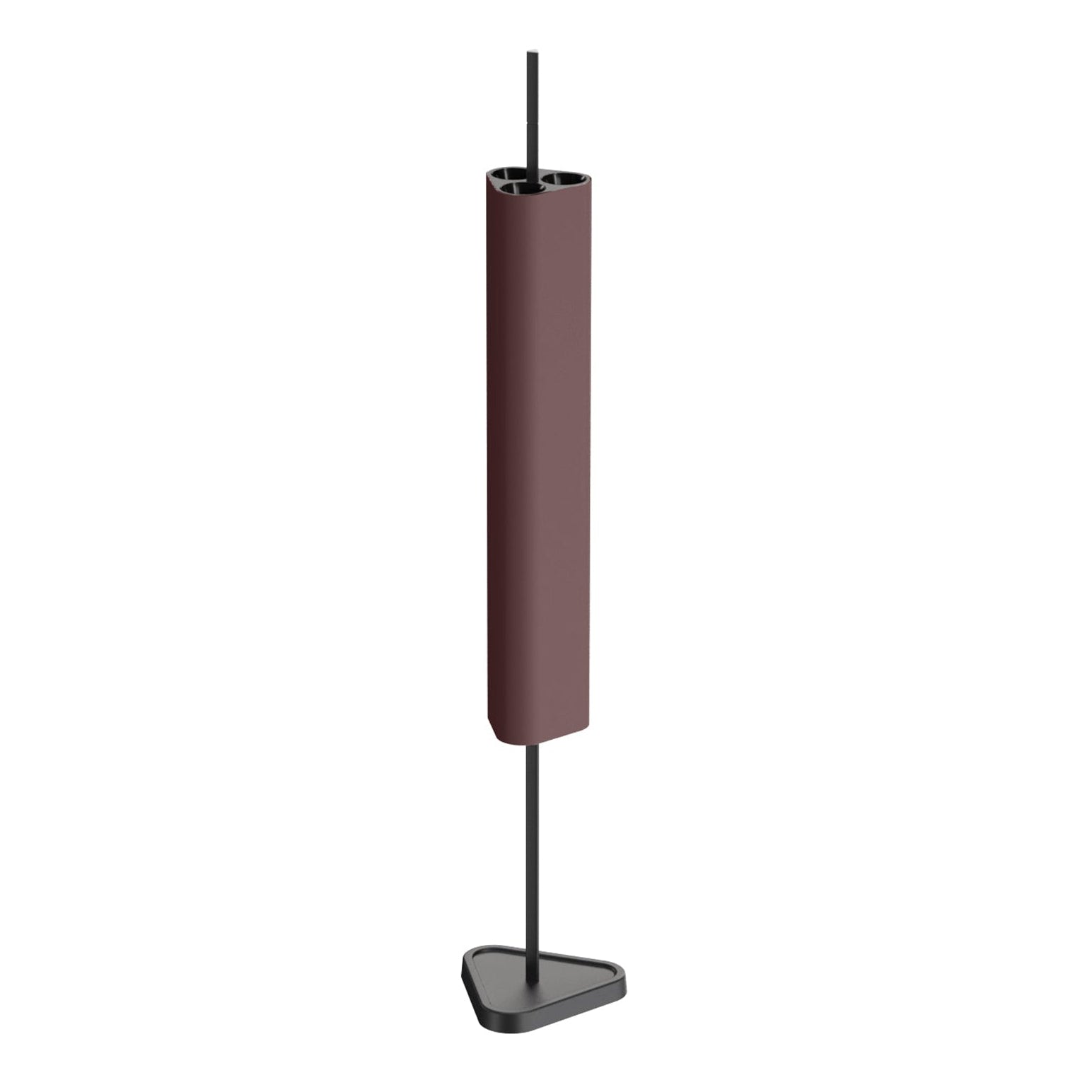 EMI table lamp dark red with black base