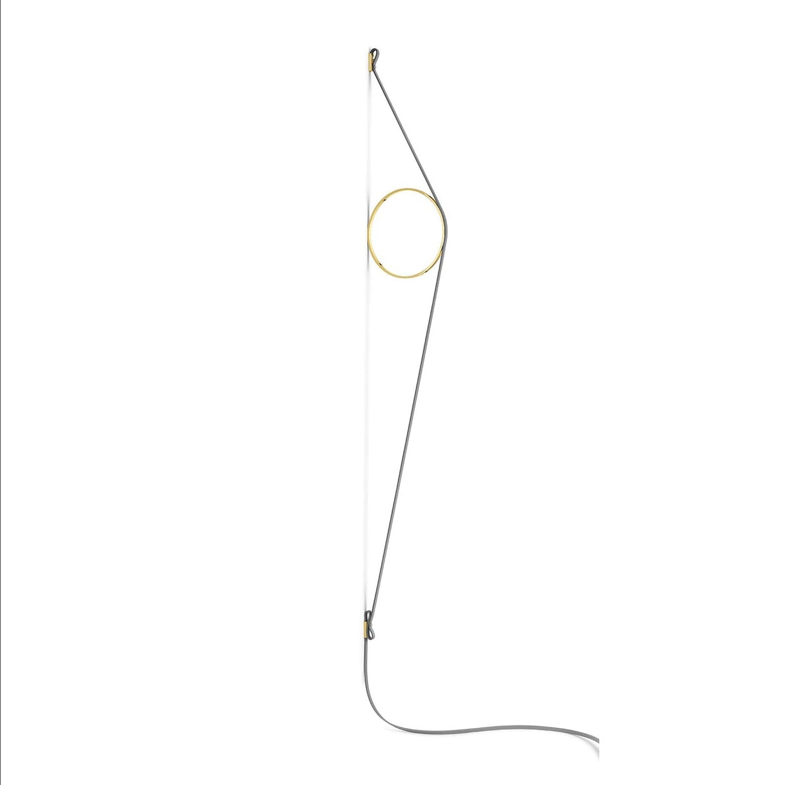 Wandlampe WIRERING grau mit Gold