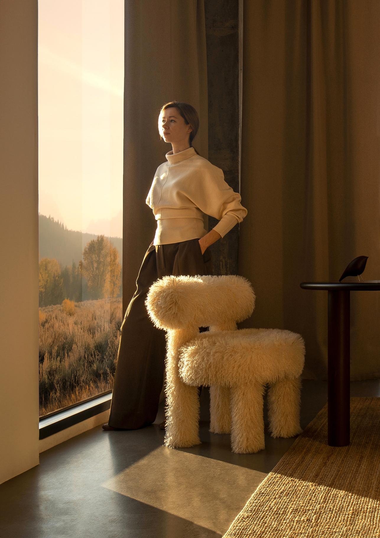 Stuhl GROPIUS CS1 - FLUFFY EDITION Kunstfell