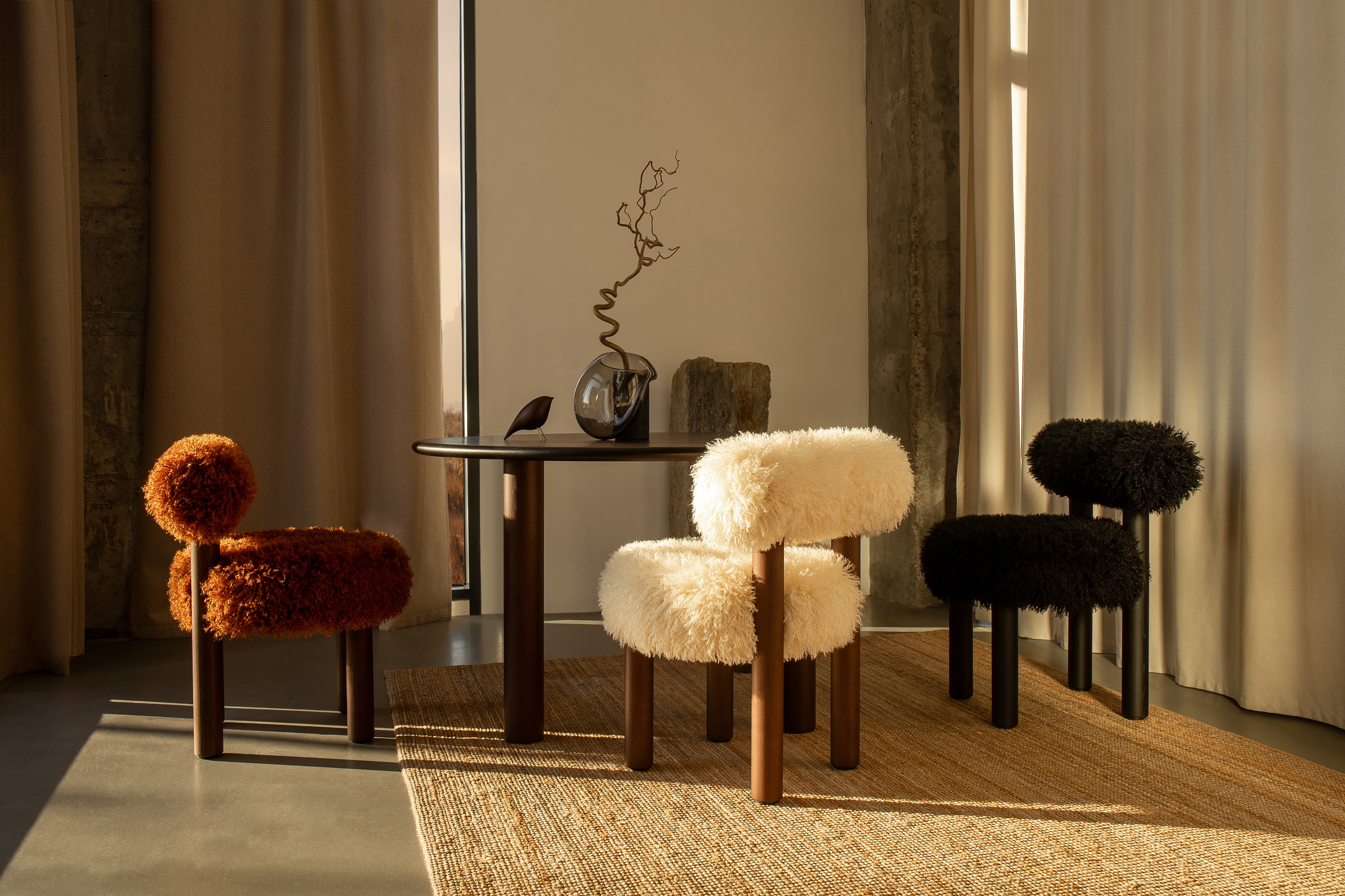 GROPIUS CS2 Chair - FLUFFY EDITION artificial fur