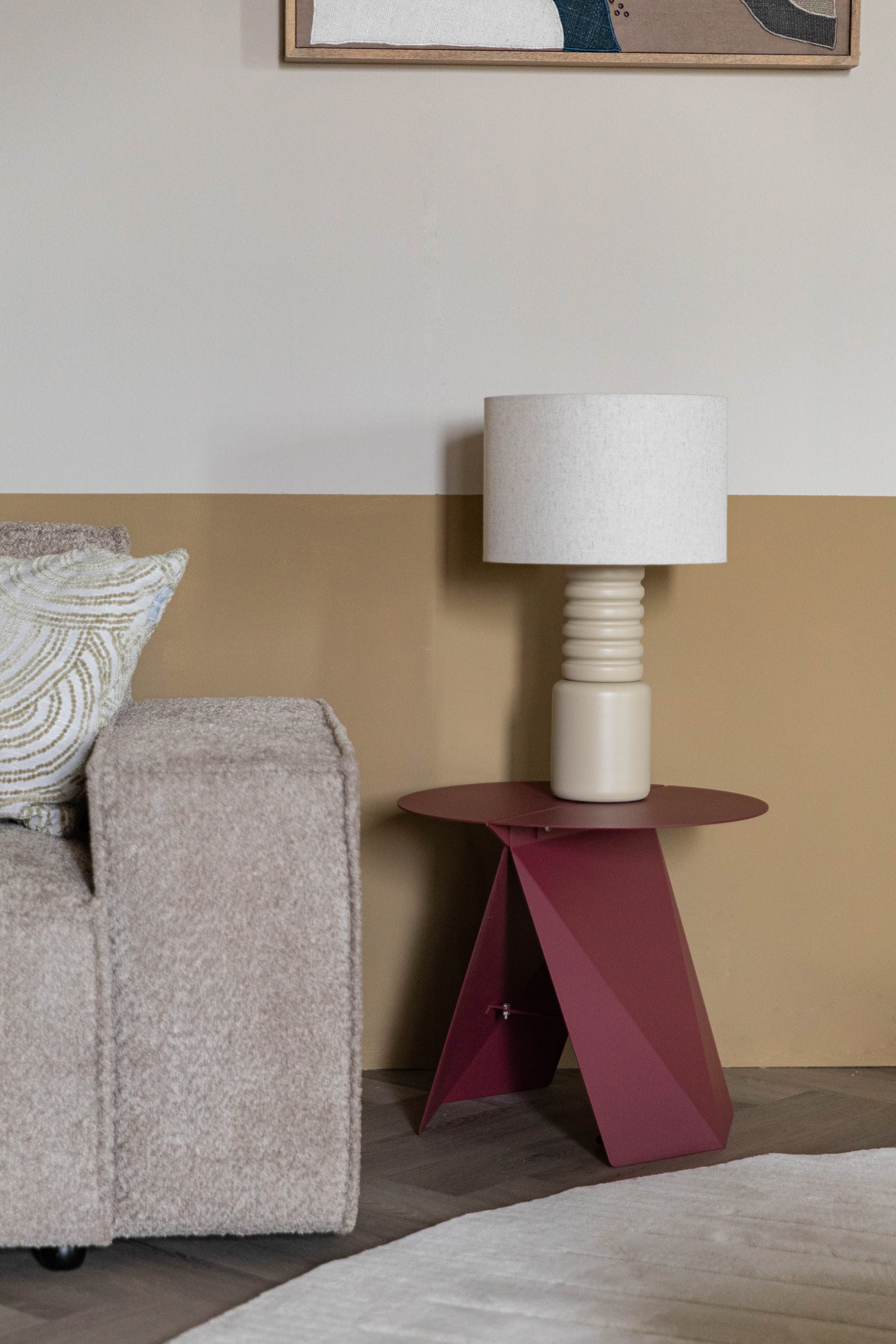 Stolik boczny FOLDY burgundowy