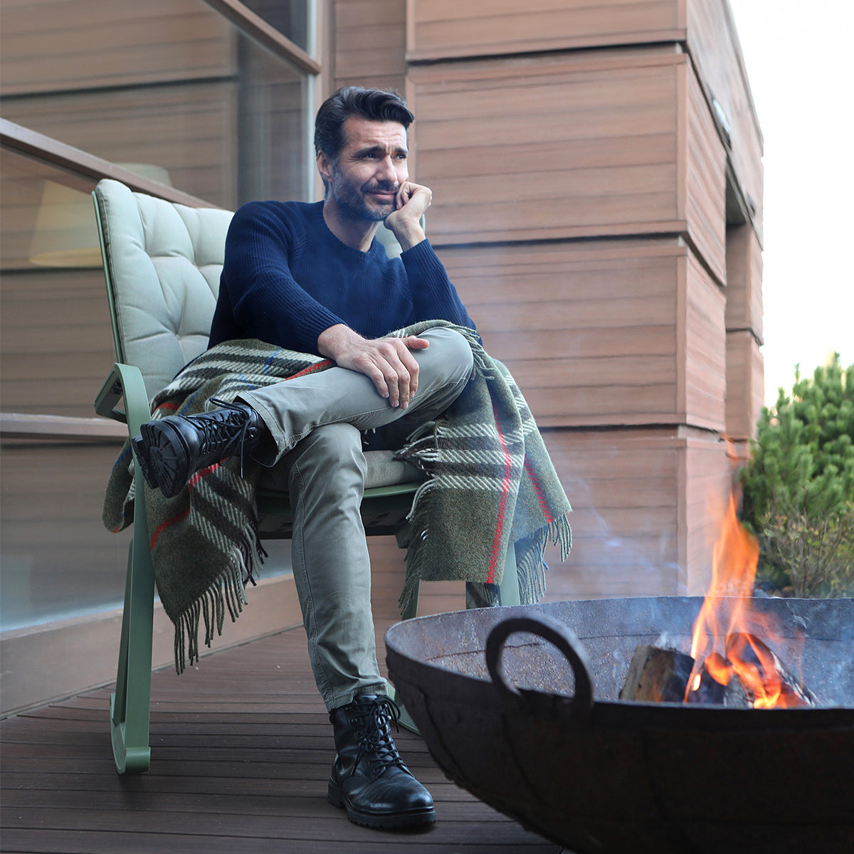 Fotel zewnętrzny FOLIO biały