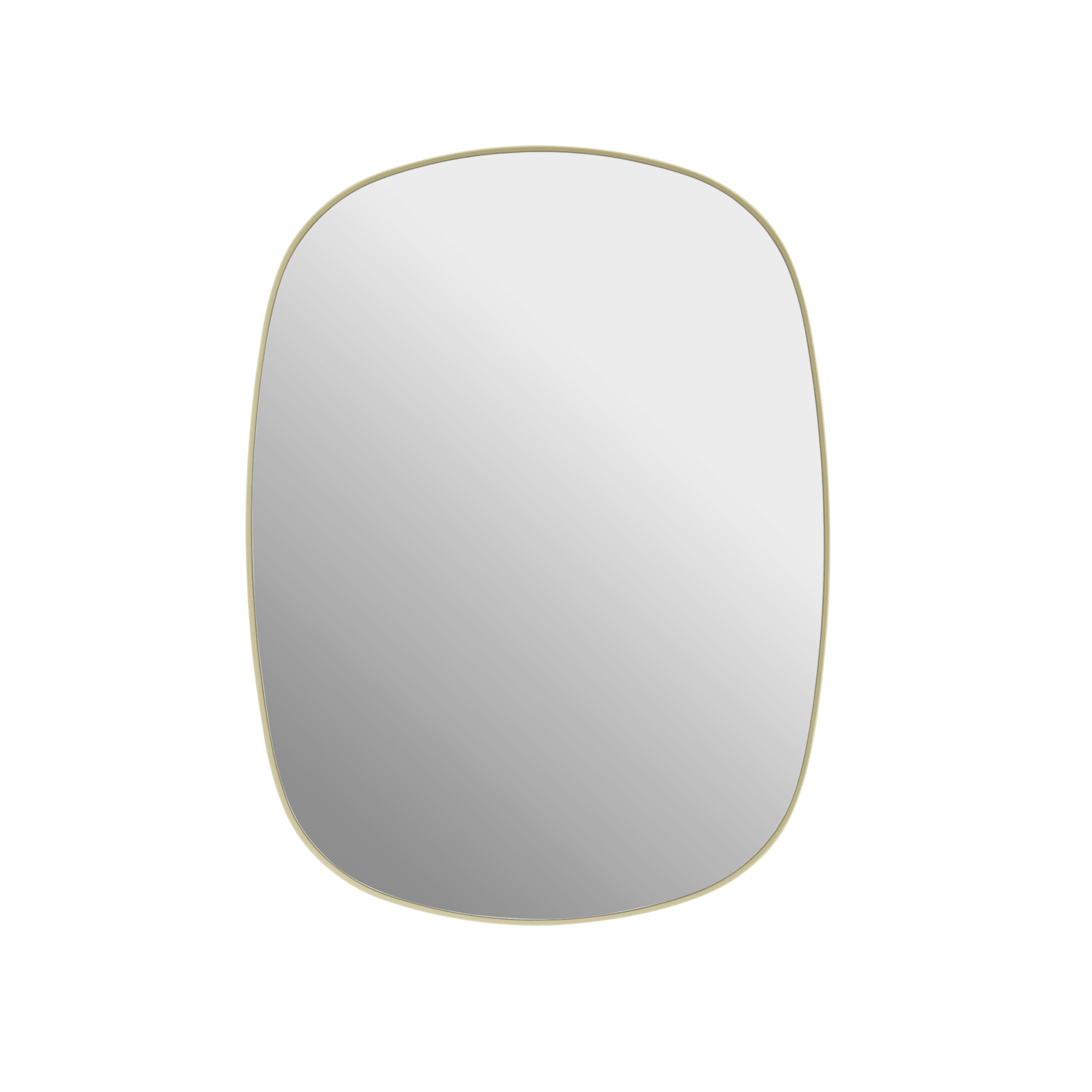 Lustro FRAMED jasnożółta rama