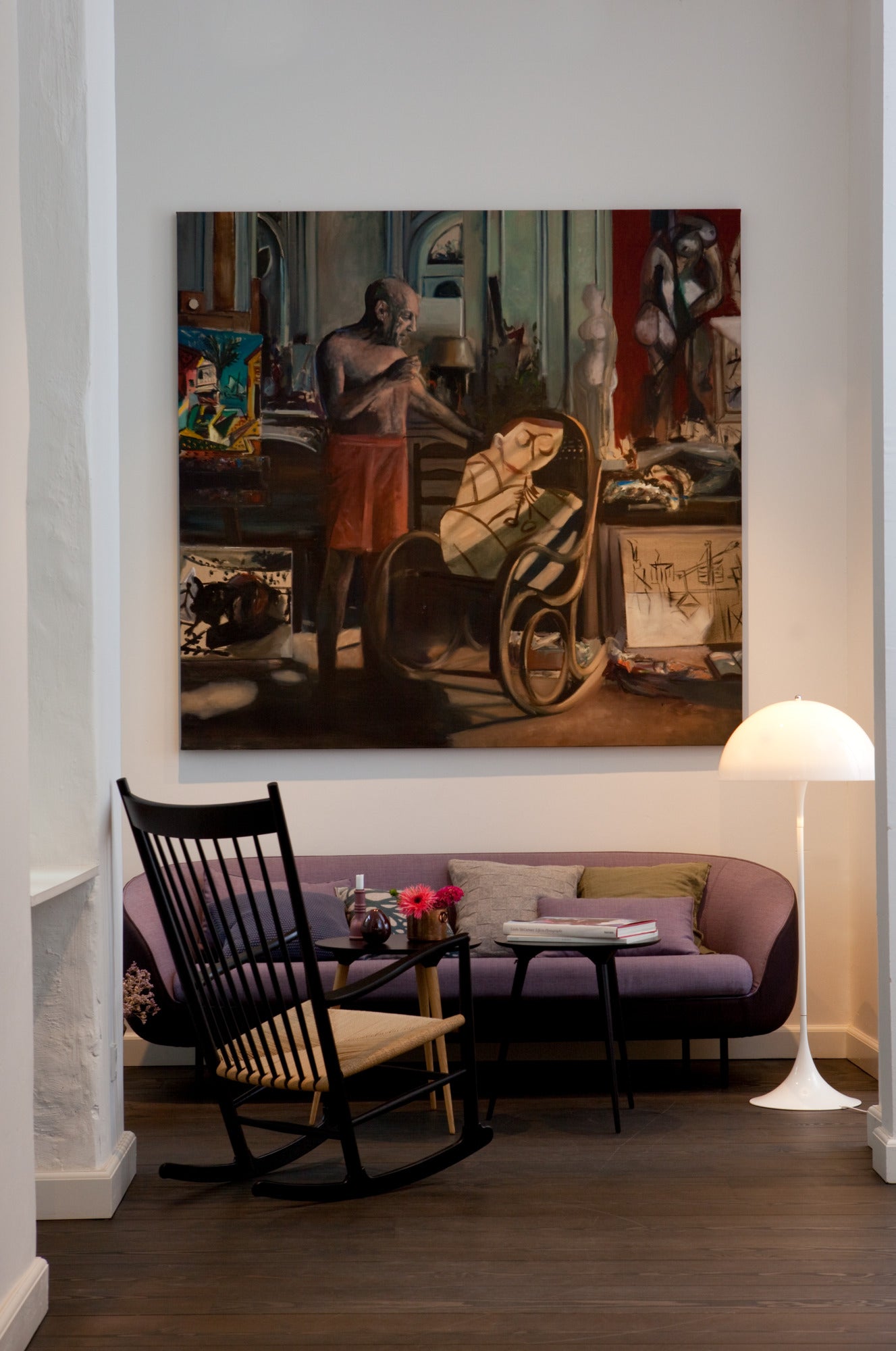 Lampa podłogowa PANTHELLA biały