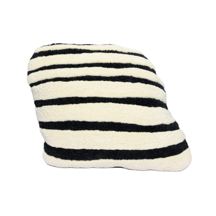 Dekokissen BONBON gebrochenes Weiß mit Schwarz