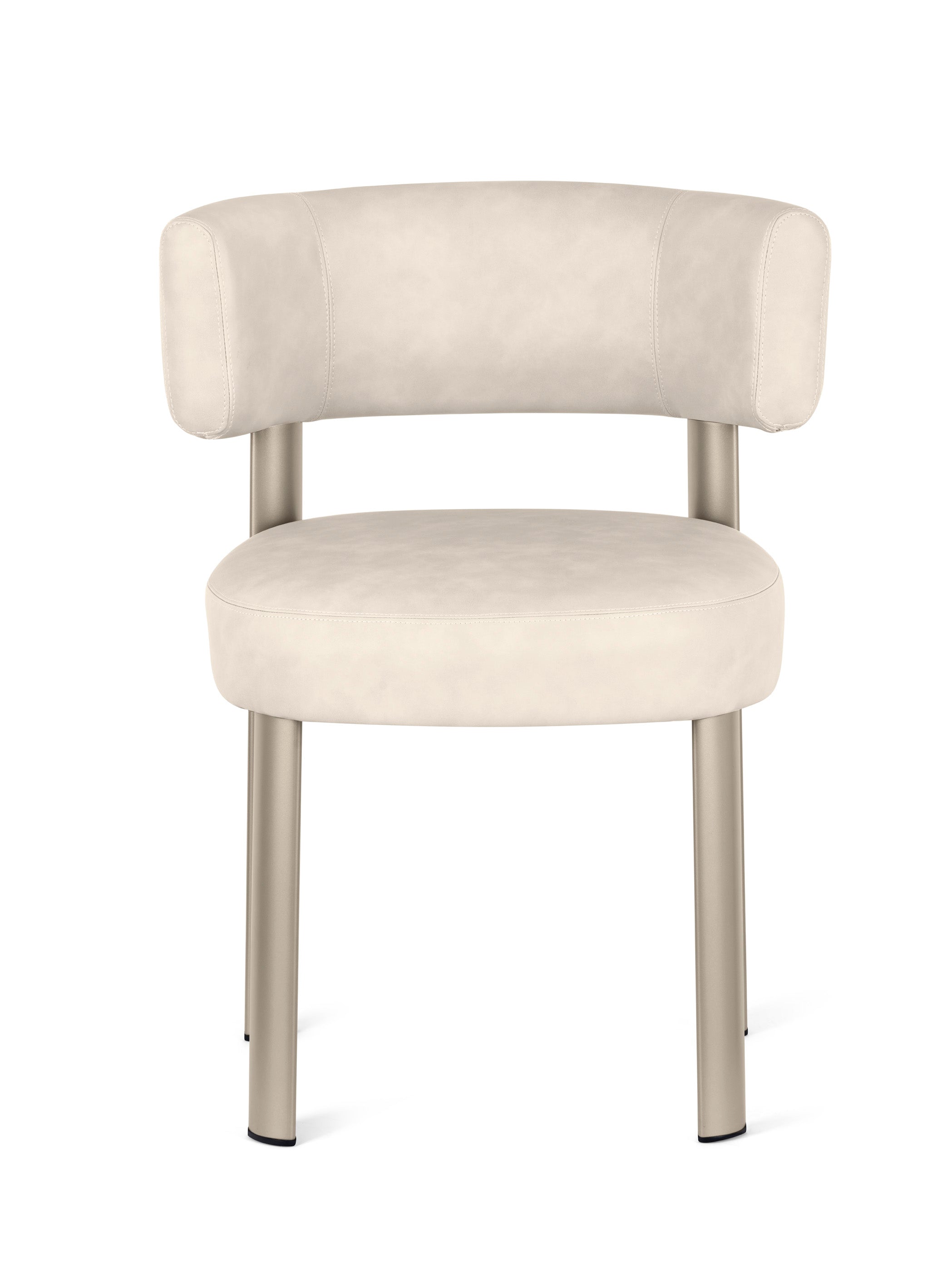 Polsterstuhl GLEN mit beiger Basis