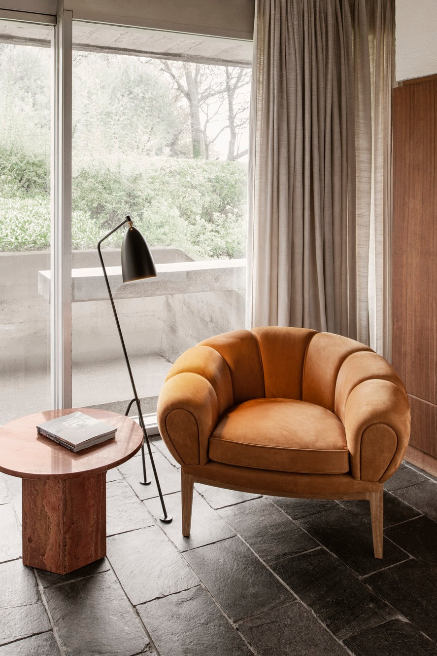 GRÄSHOPPA brown tripod reading floor lamp
