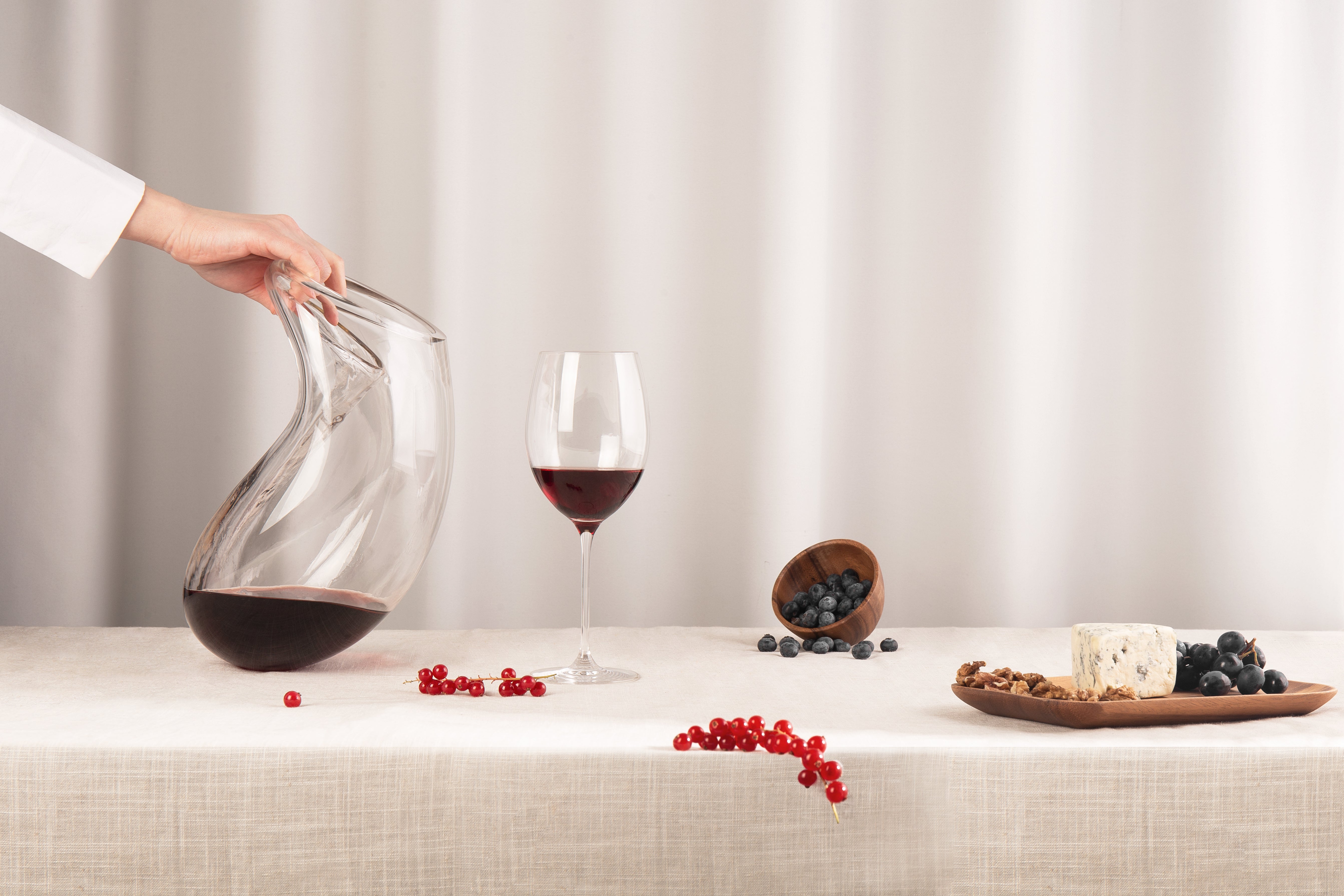 GUTTA BOON vase gray with black