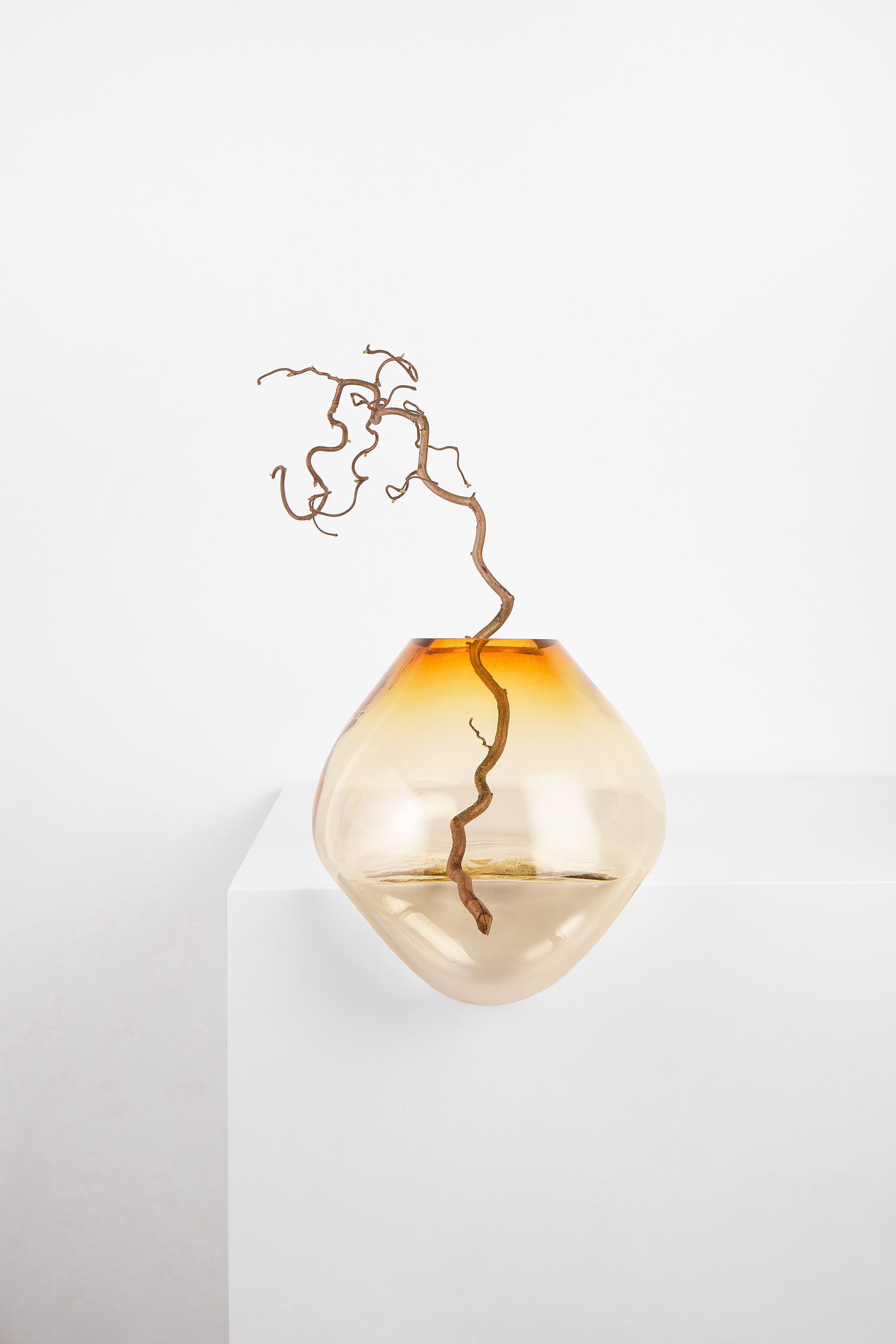 GUTTA Amber Glass Vase