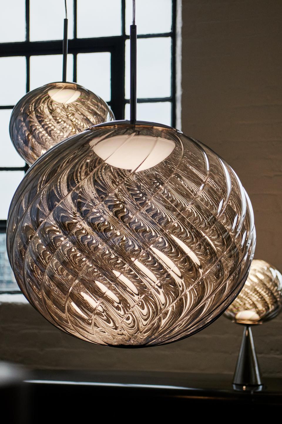 Silver WHIRL pendant lamp