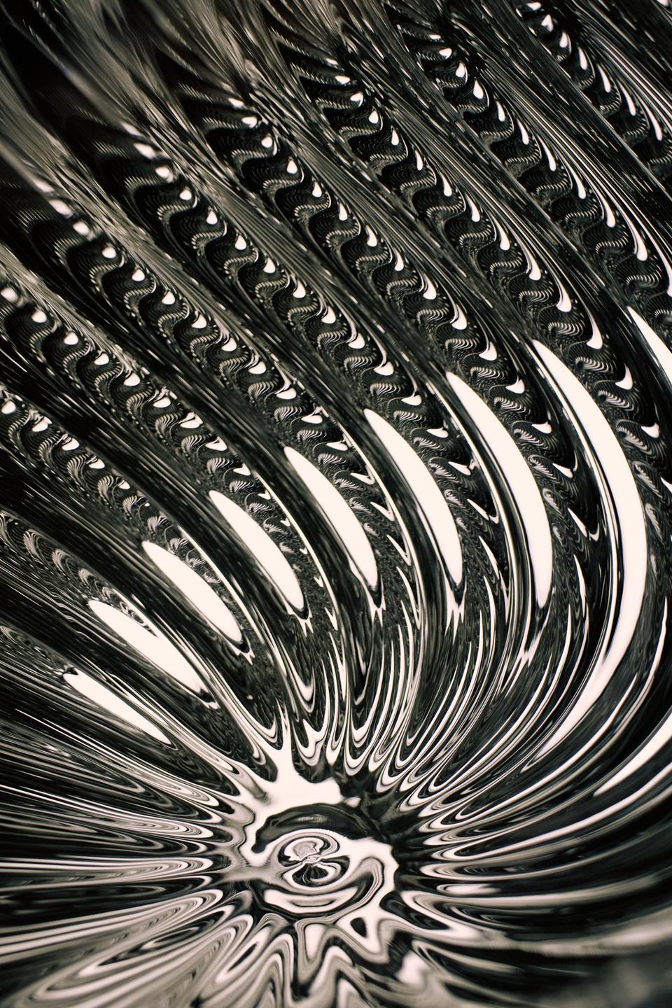 Silver WHIRL pendant lamp