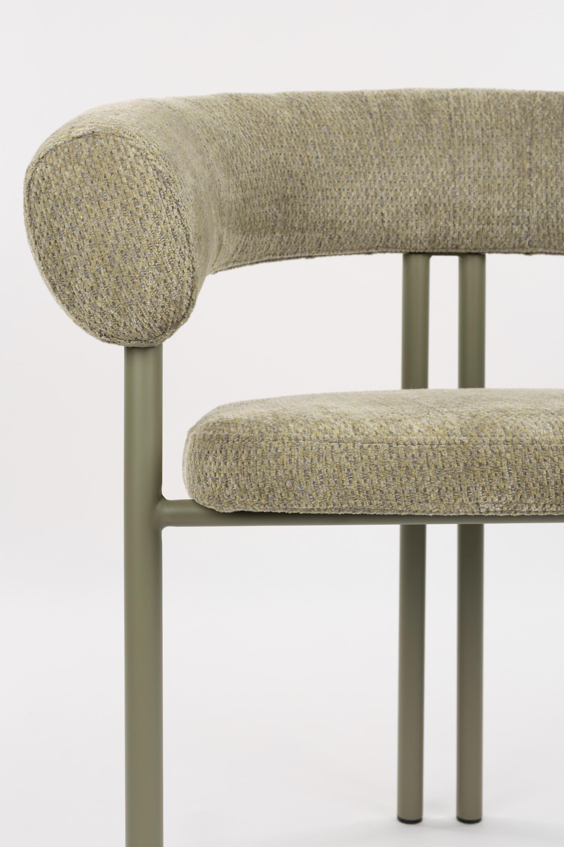 Krzesło z podłokietnikami HEELS zielony