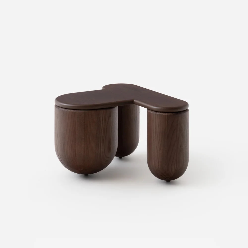 Stolik kawowy HELLO 2 brązowy jesion