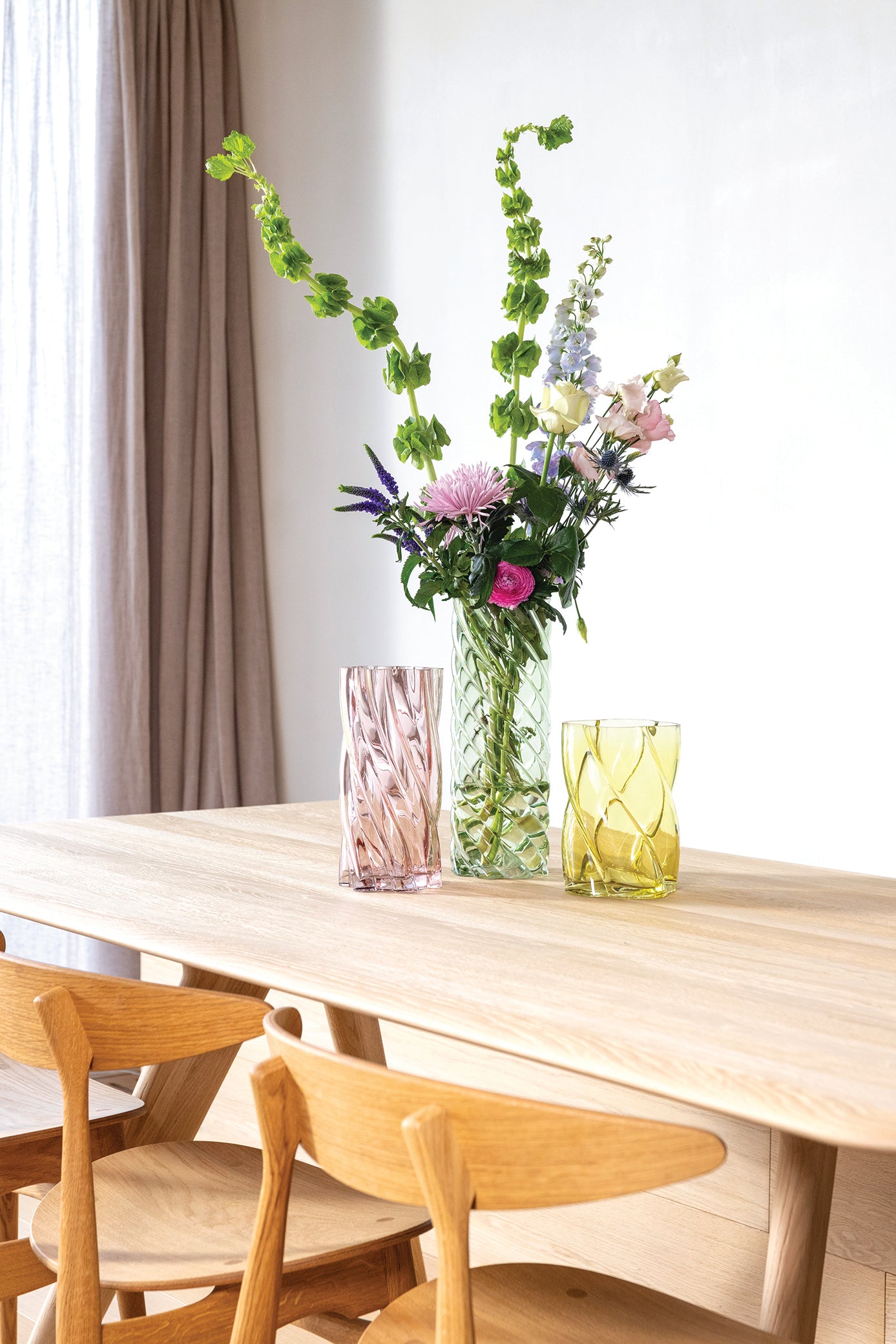 Vase MARSHMALLOW gelbes Glas