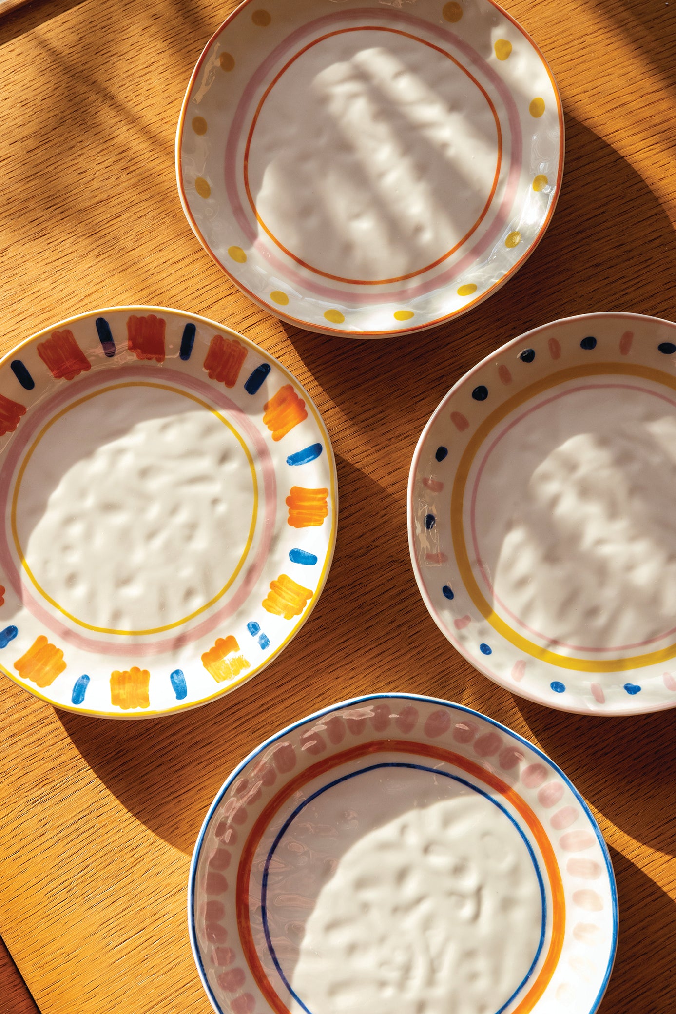Breakfast plate set BOAVISTA colorful porcelain