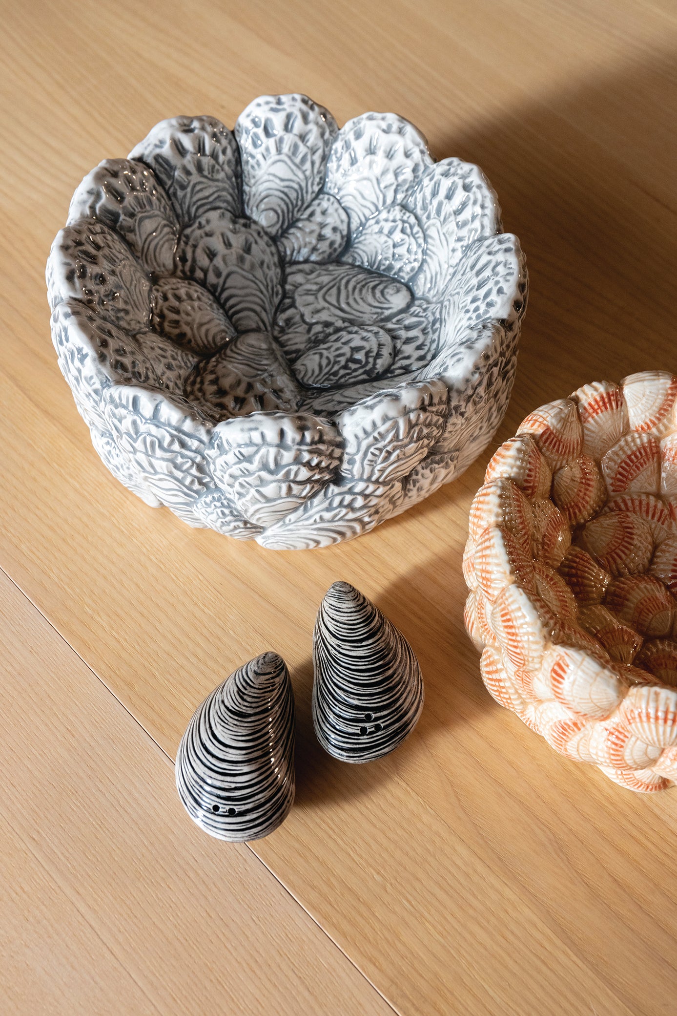 OYSTER bowl gray with beige