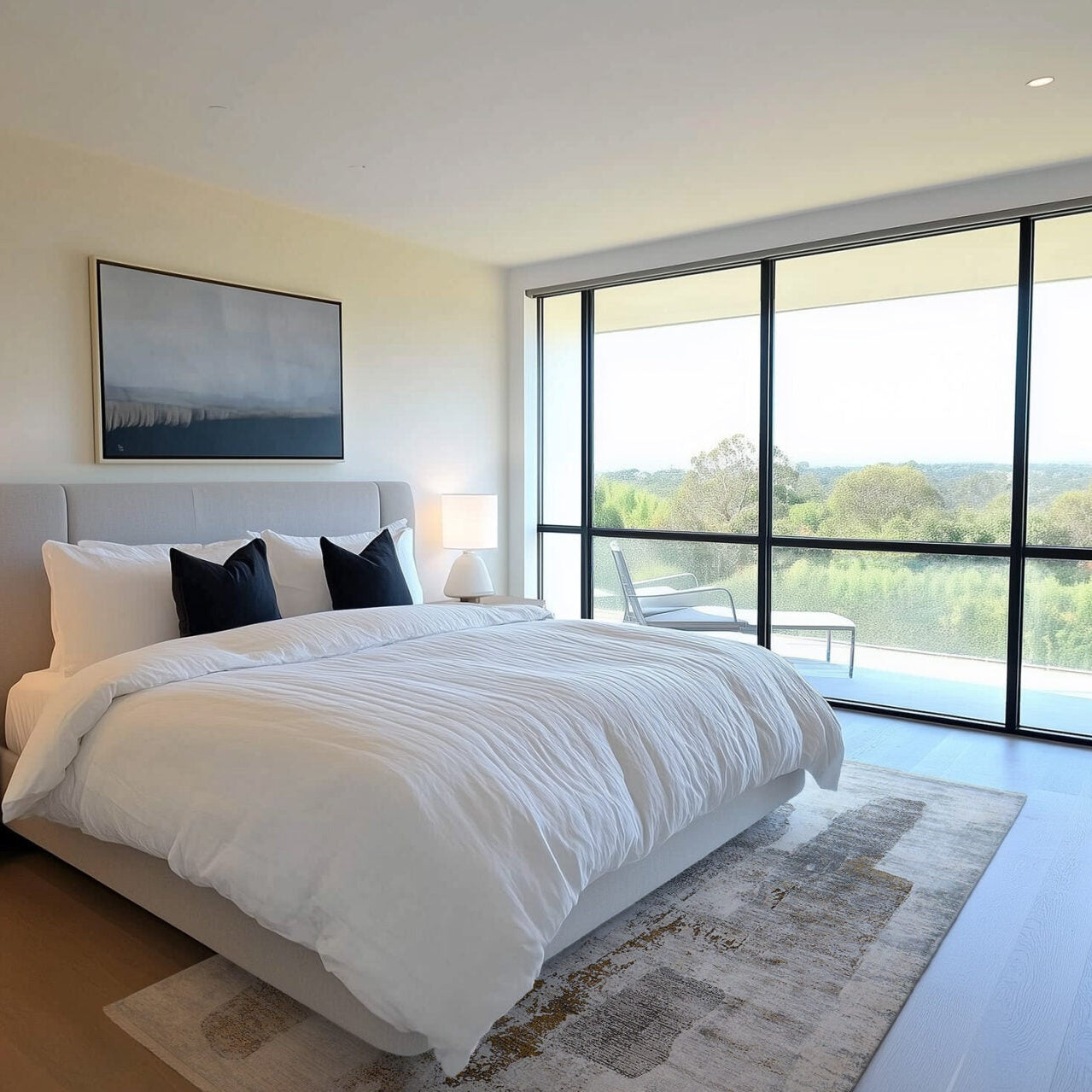 Dywan WATERCOLORS GREY szary z brązowym