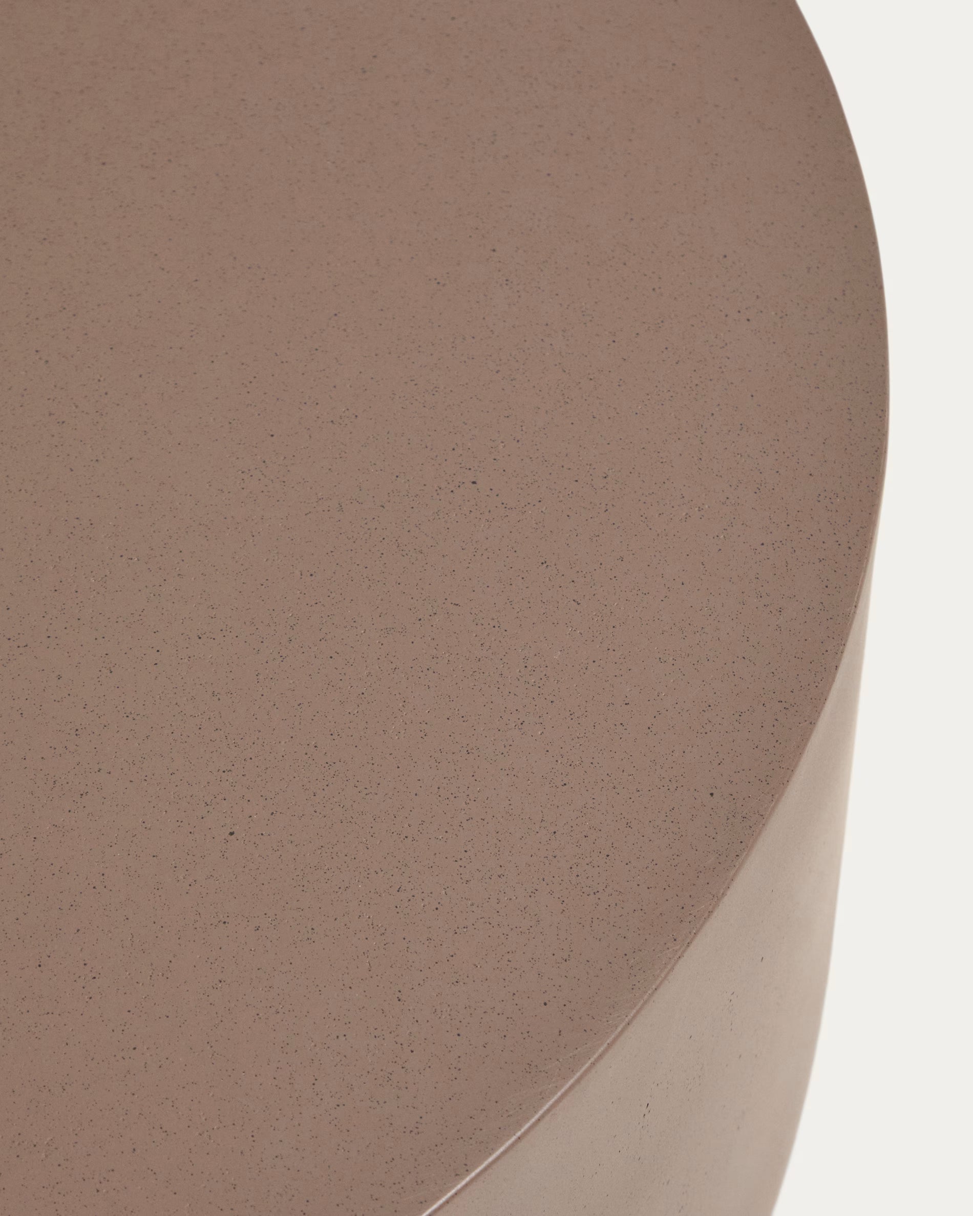 GARBET Brown Cement Side Table
