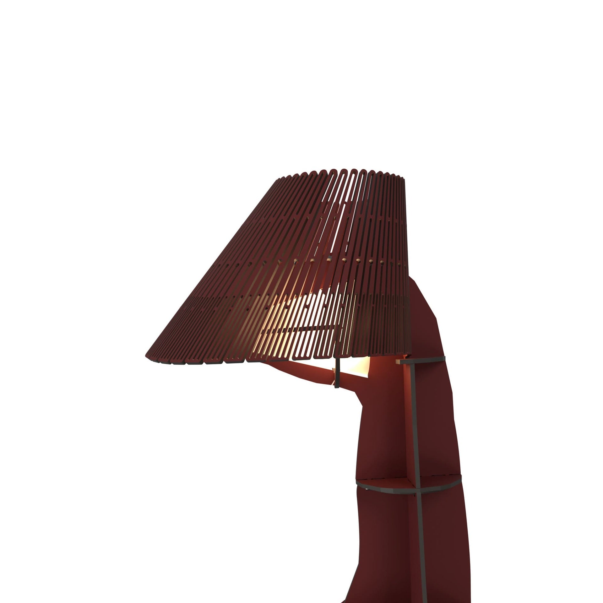 Lampa JUNON bordowy