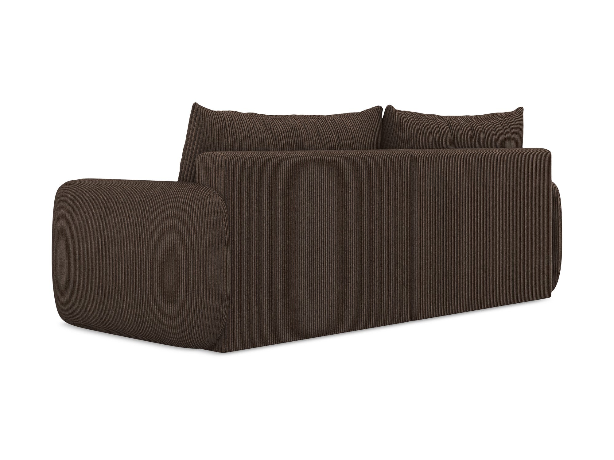3-Seater Sofa with Sleeping Function KALENA Chocolate Corduroy
